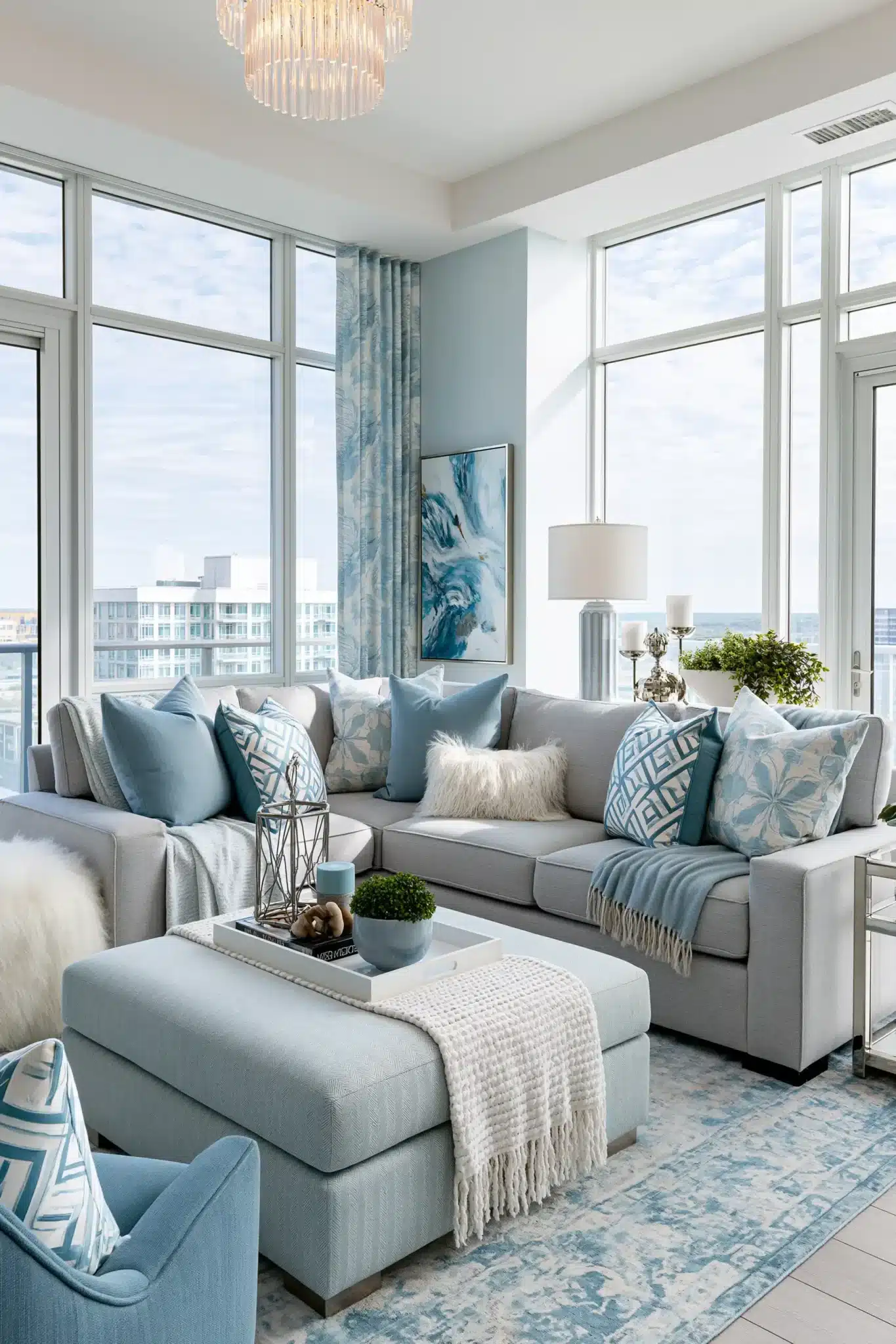 29 Light Blue and Grey Living Room Ideas for a Room That Feels Uncluttered light blue and grey living room