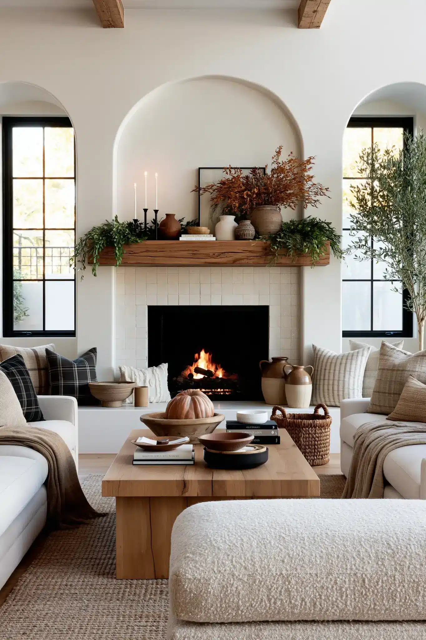 29 Thanksgiving Mantel Decor Ideas That Set a Warm First Impression thanksgiving mantel decor