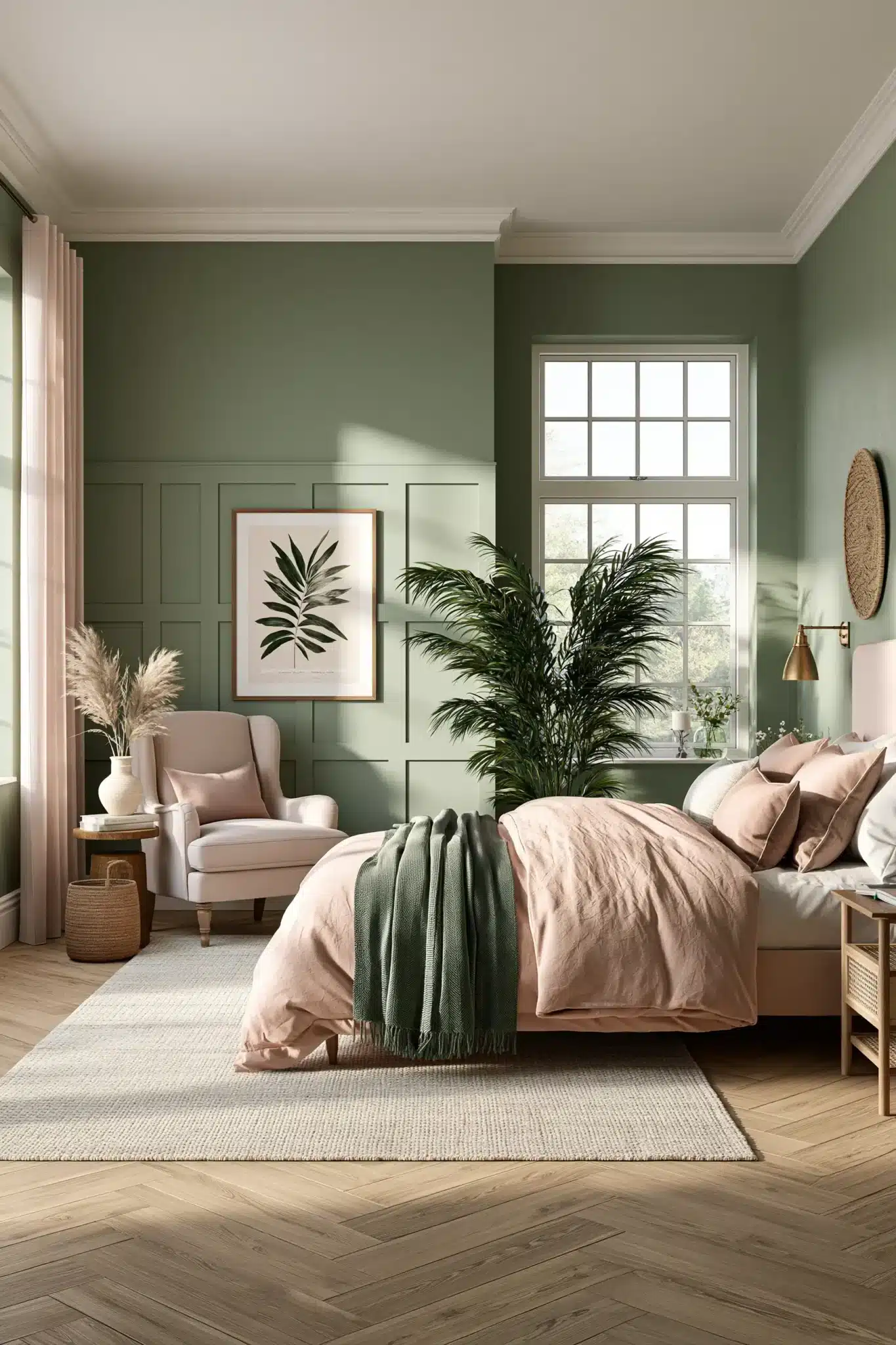29 Sage Green and Blush Bedroom Ideas for a Room That Feels Gentle sage green and blush bedroom
