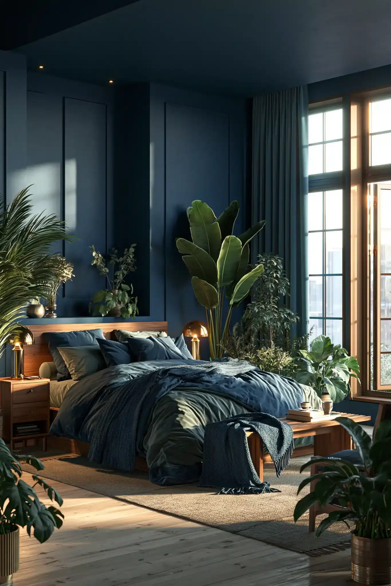 29 Navy Blue and Green Bedroom Ideas for a Room With a Quiet Depth navy blue and green bedroom