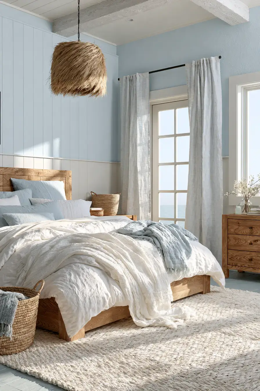 29 Nautical Bedroom Ideas with a Rope Headboard