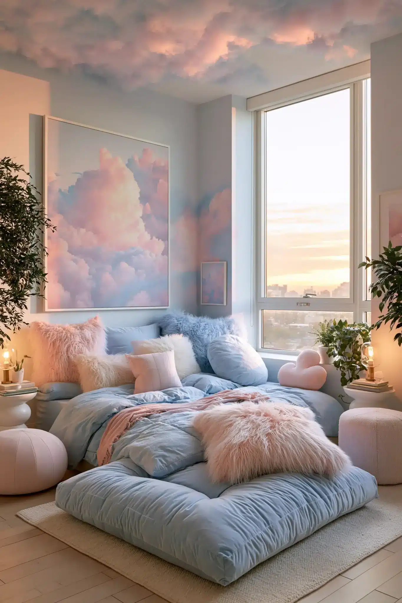 29 Light Blue and Pink Bedroom Ideas for a Space That Stays Airy light blue and pink bedroom