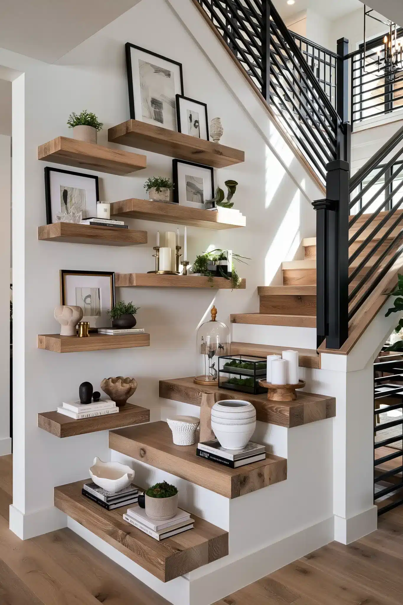 29 Staircase Wall Decor Ideas for a Climb That Feels Curated staircase wall decor