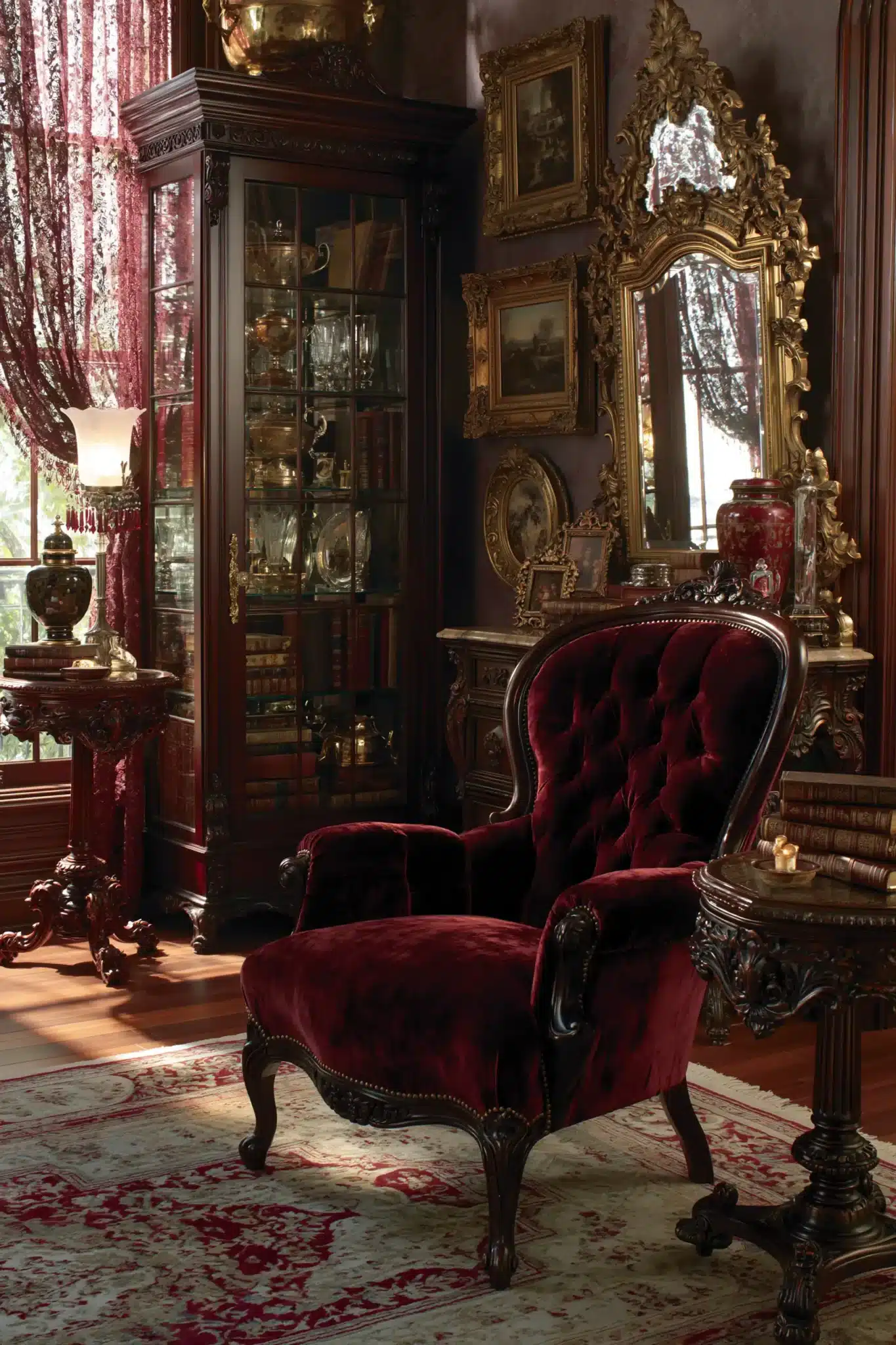 29 Victorian Gothic Decor Ideas for a Study With Pattern and Depth victorian gothic decor