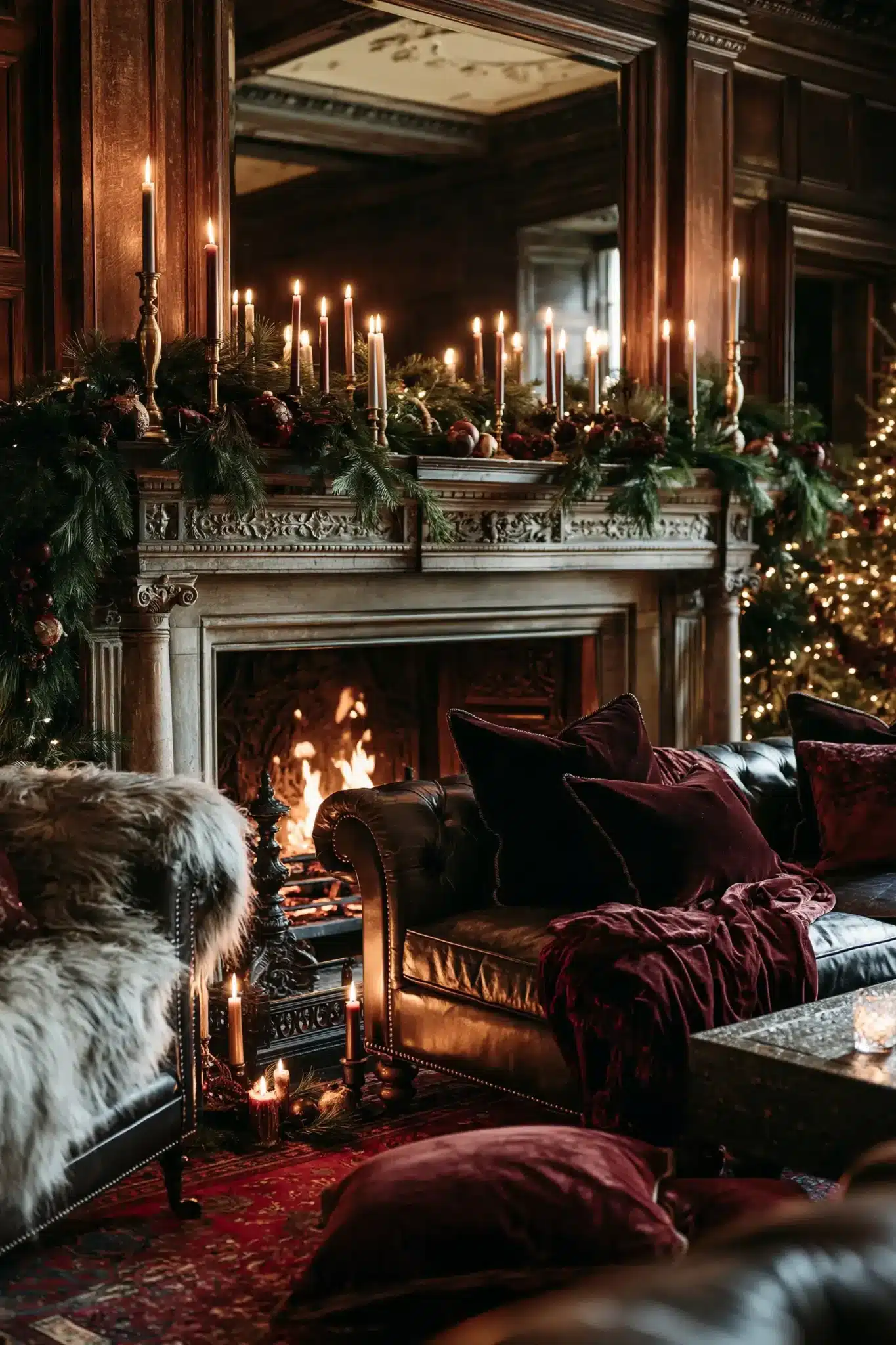 29 Moody Christmas Decor Ideas That Turn Long Evenings Into the Point moody christmas decor