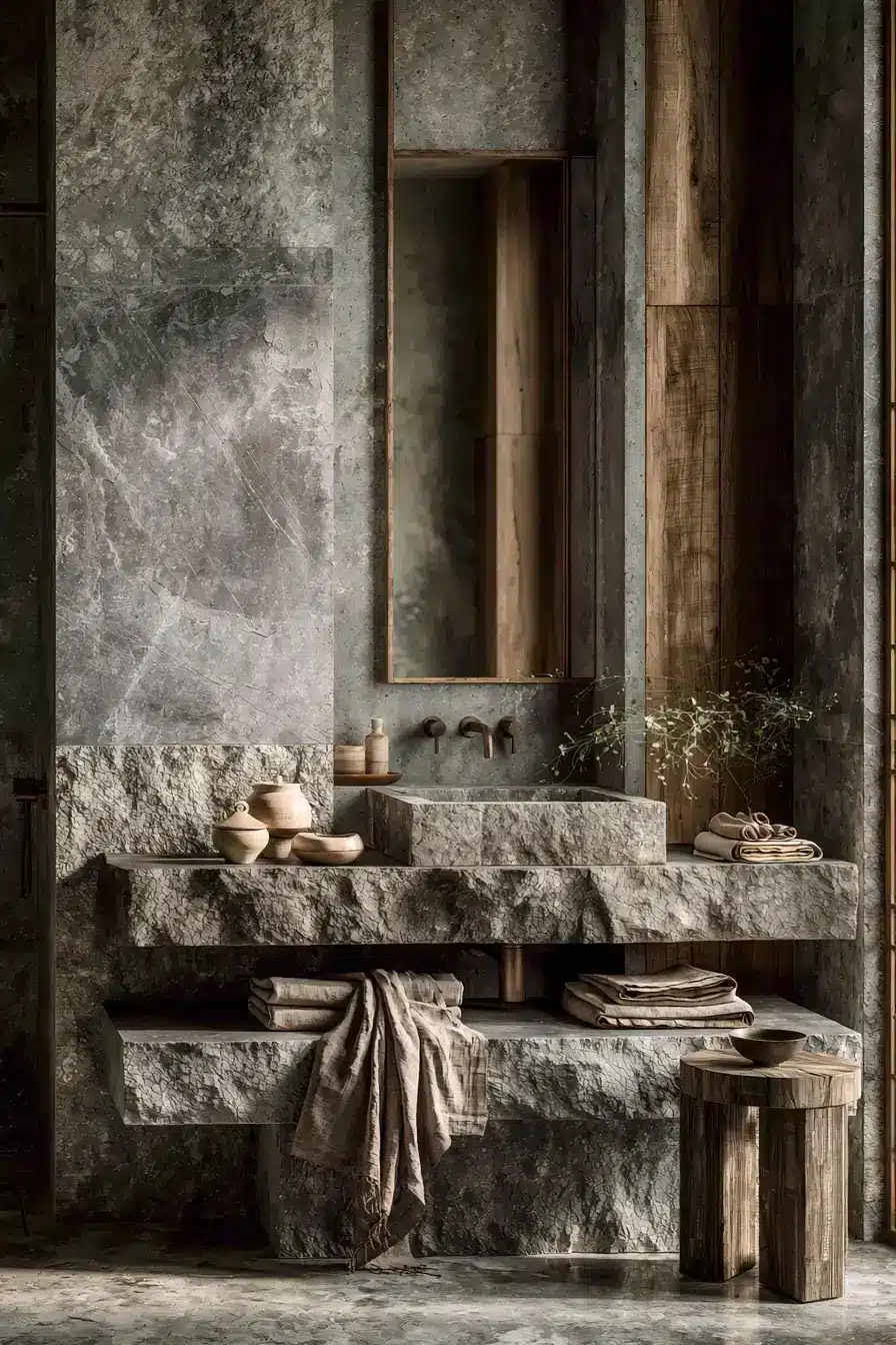 29 Japandi Style Bathroom Ideas with a Wooden Soaking Tub 29 Japandi Style Bathroom Ideas with a Wooden Soaking Tub