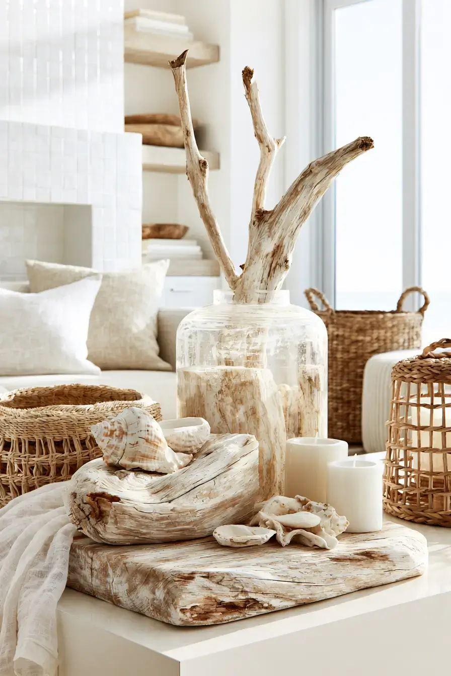 29 Driftwood Decor Ideas with a Weathered Wall Shelf