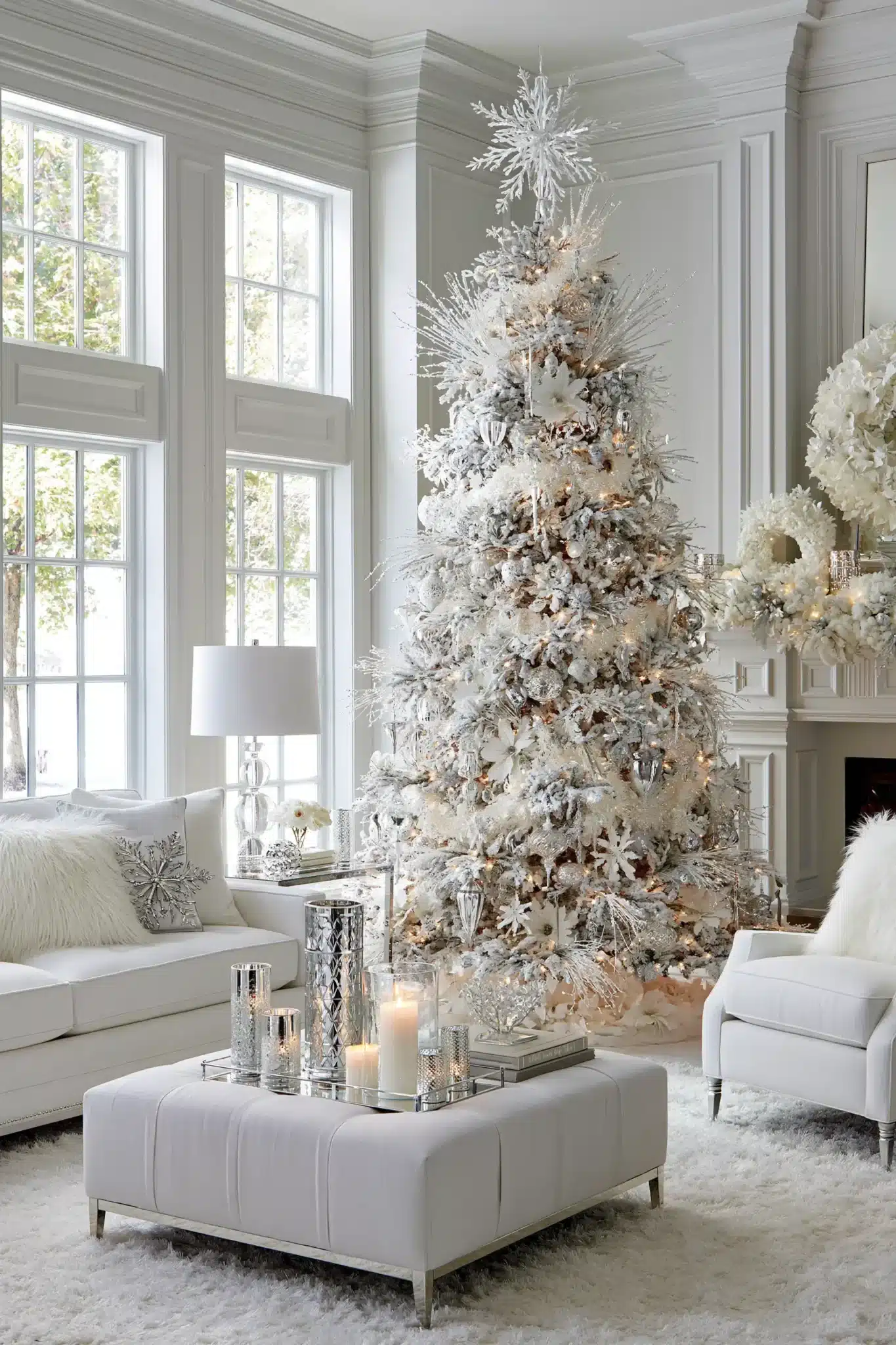 29 White Christmas Decor Ideas That Keep the Season Soft and Quiet white christmas decor