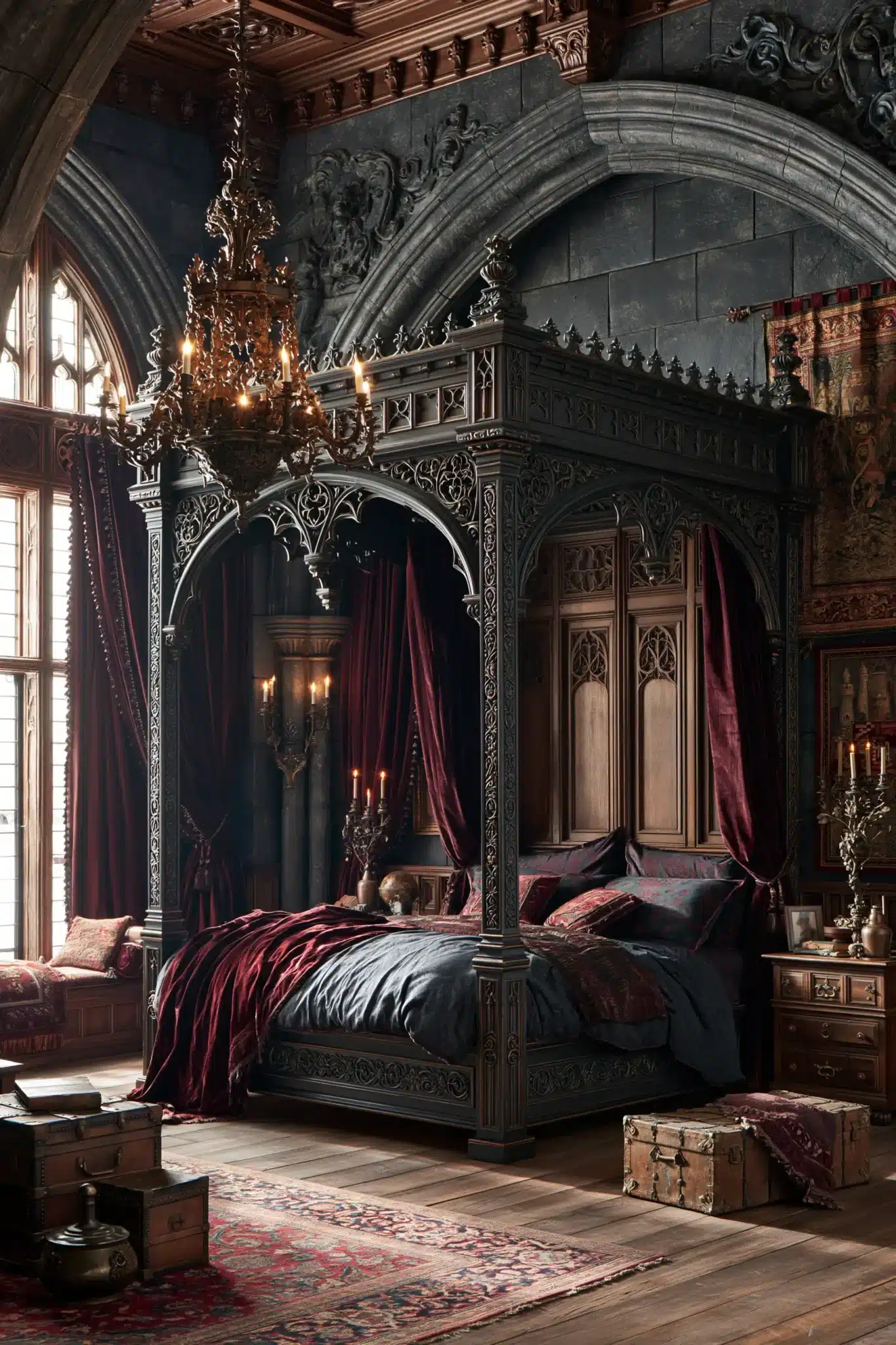 29 Gothic Bedroom Ideas for a Space That Feels Quiet, Not Creepy gothic bedroom