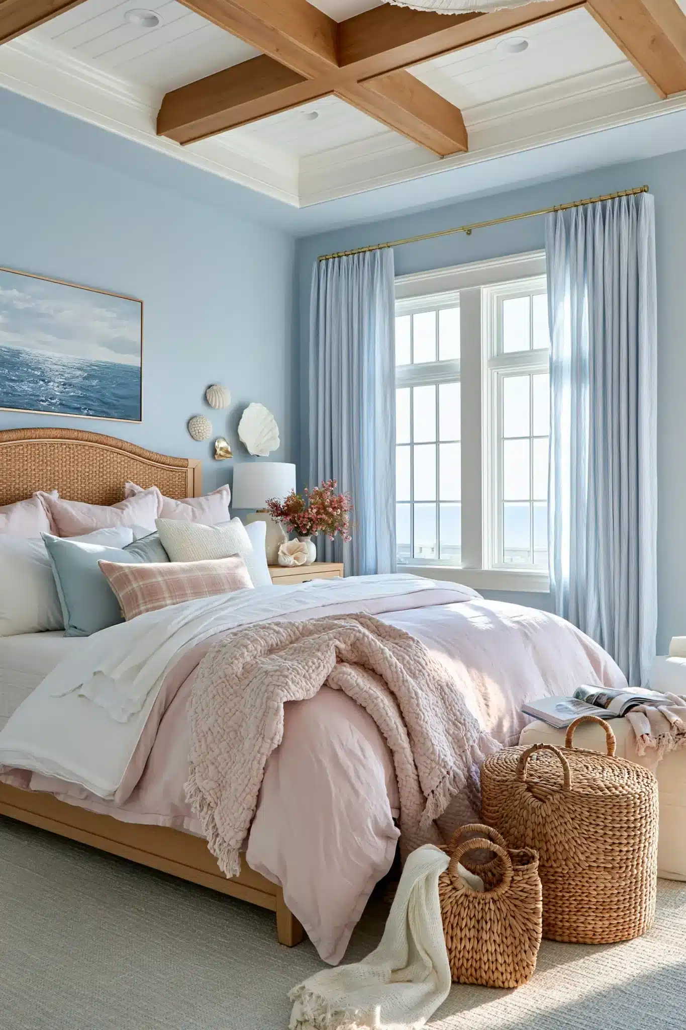 29 Light Blue and Pink Bedroom Ideas for a Space That Stays Airy light blue and pink bedroom