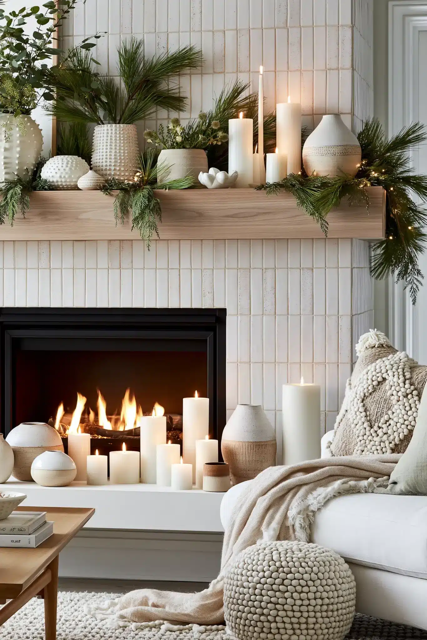 29 Christmas Mantle Decor Ideas for a Hearth That Does Not Compete With the Tree christmas mantle decor