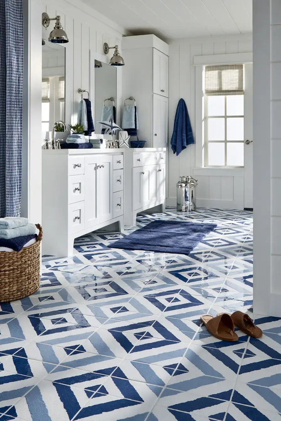 29 Nautical Bathroom Ideas with a Rope Towel Ladder 29 Nautical Bathroom Ideas with a Rope Towel Ladder