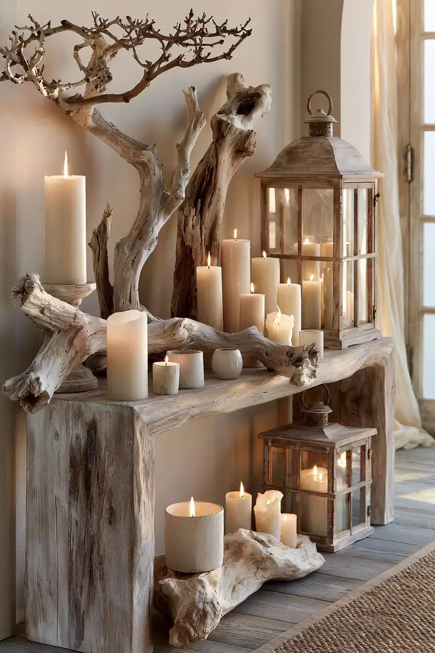 29 Driftwood Decor Ideas with a Weathered Wall Shelf