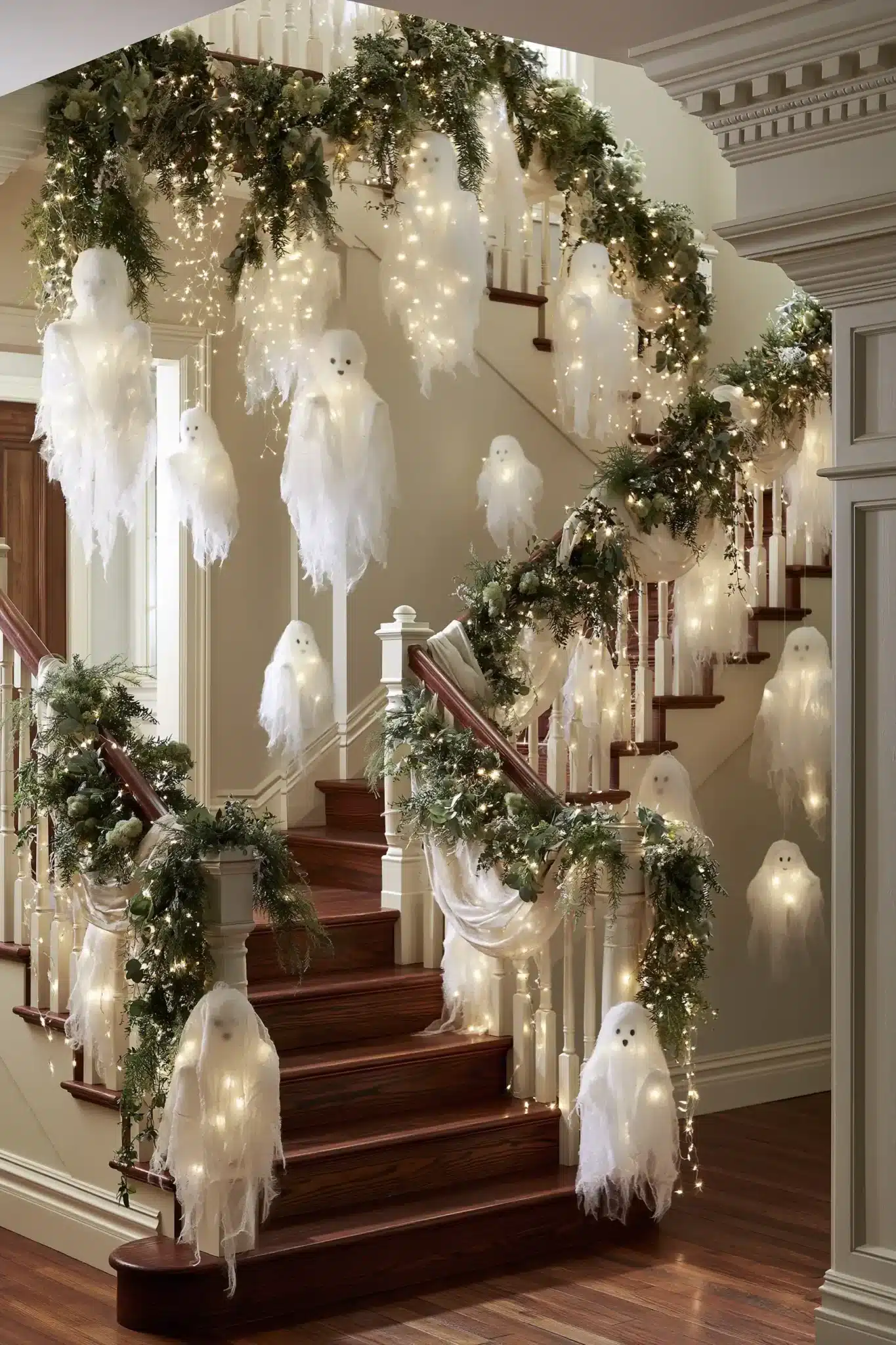 29 Halloween Staircase Decor Ideas for a Climb That Is Spooky, Not Scary halloween staircase decor