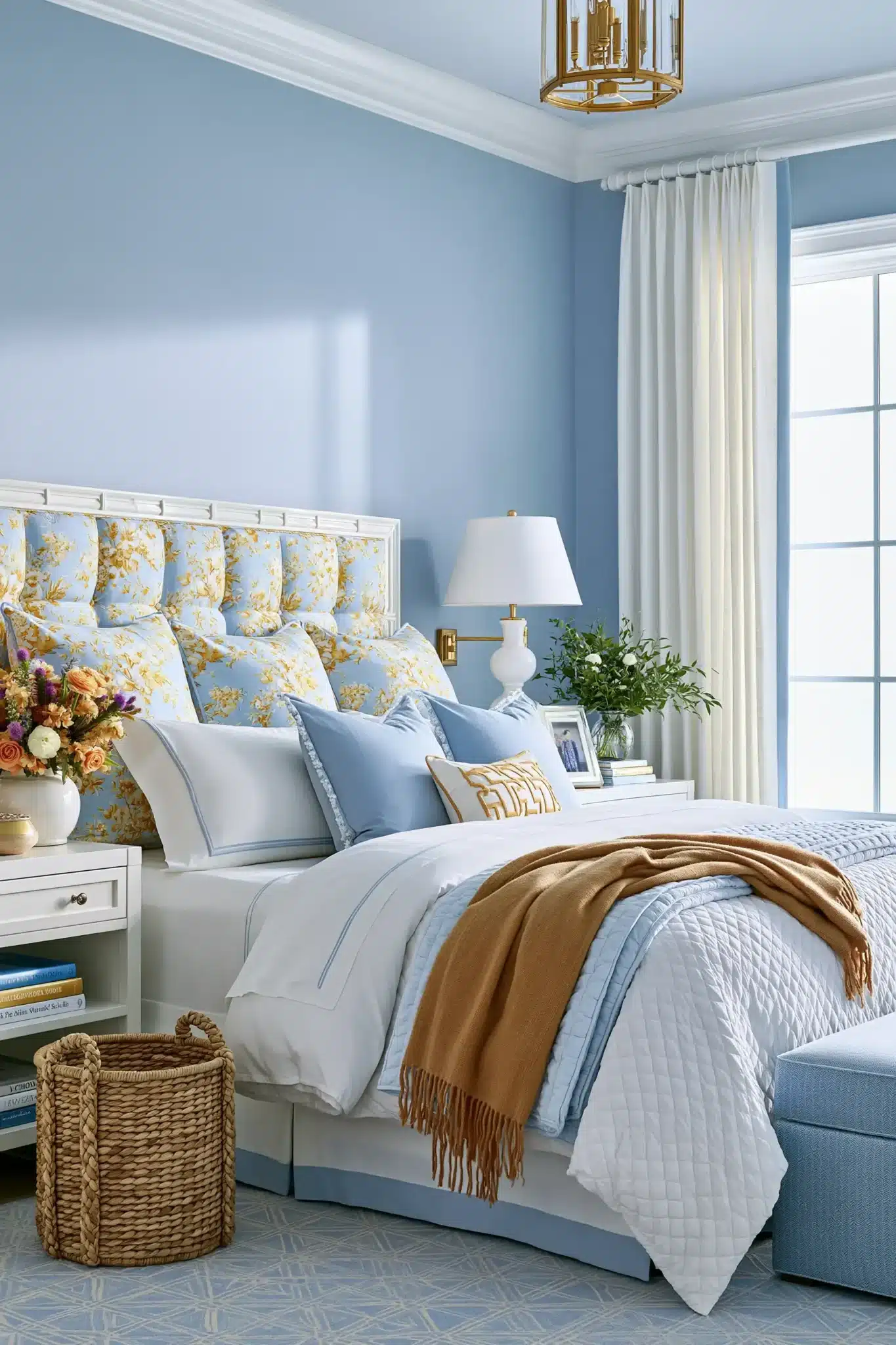 29 Light Blue and Yellow Bedroom Ideas for a Room That Wakes Up Early light blue and yellow bedroom