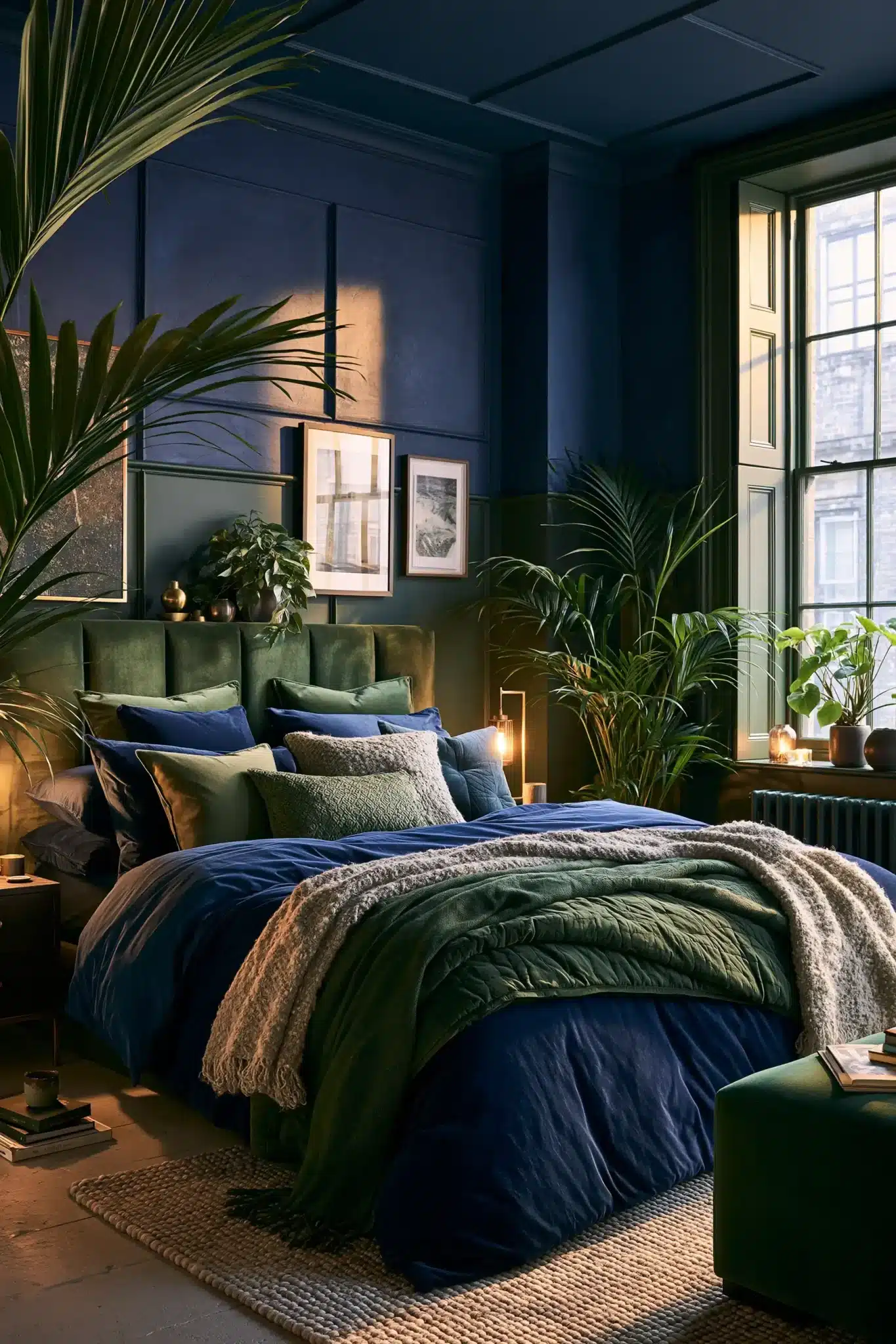29 Navy Blue and Green Bedroom Ideas for a Room With a Quiet Depth navy blue and green bedroom