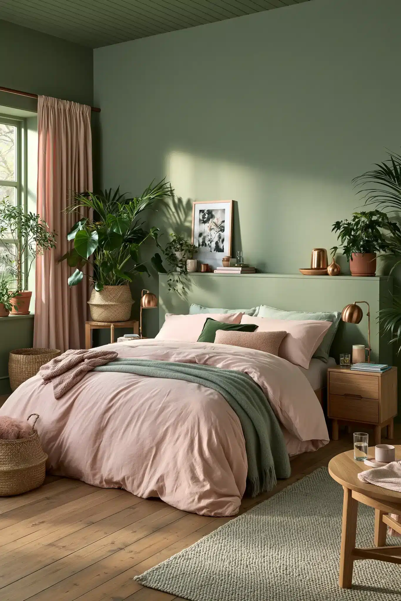 29 Sage Green and Blush Bedroom Ideas for a Room That Feels Gentle sage green and blush bedroom
