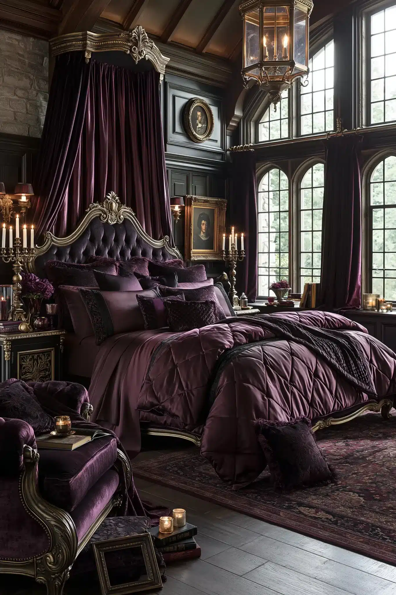 29 Purple Gothic Bedroom Ideas for a Space That Feels Rich, Not Loud purple gothic bedroom