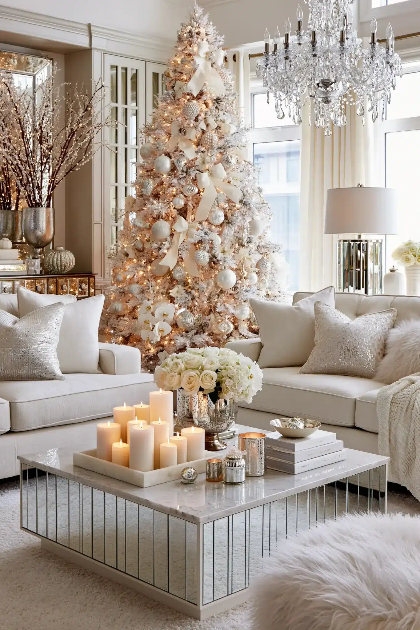 29 White Christmas Decor Ideas That Keep the Season Soft and Quiet white christmas decor