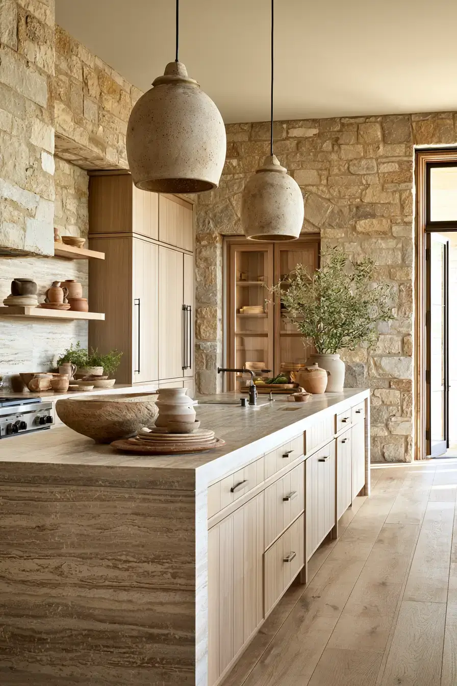 29 Stone Kitchen Ideas for a Room That Feels Built to Last stone kitchen