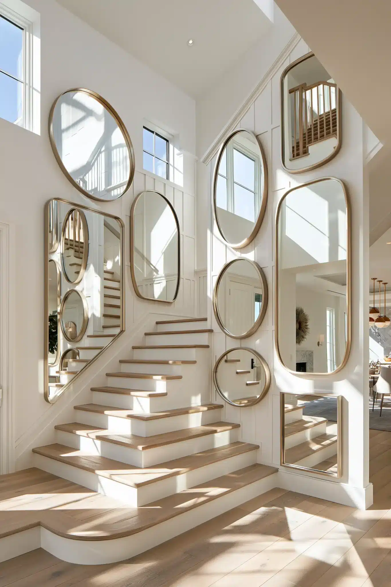29 Staircase Wall Decor Ideas for a Climb That Feels Curated staircase wall decor