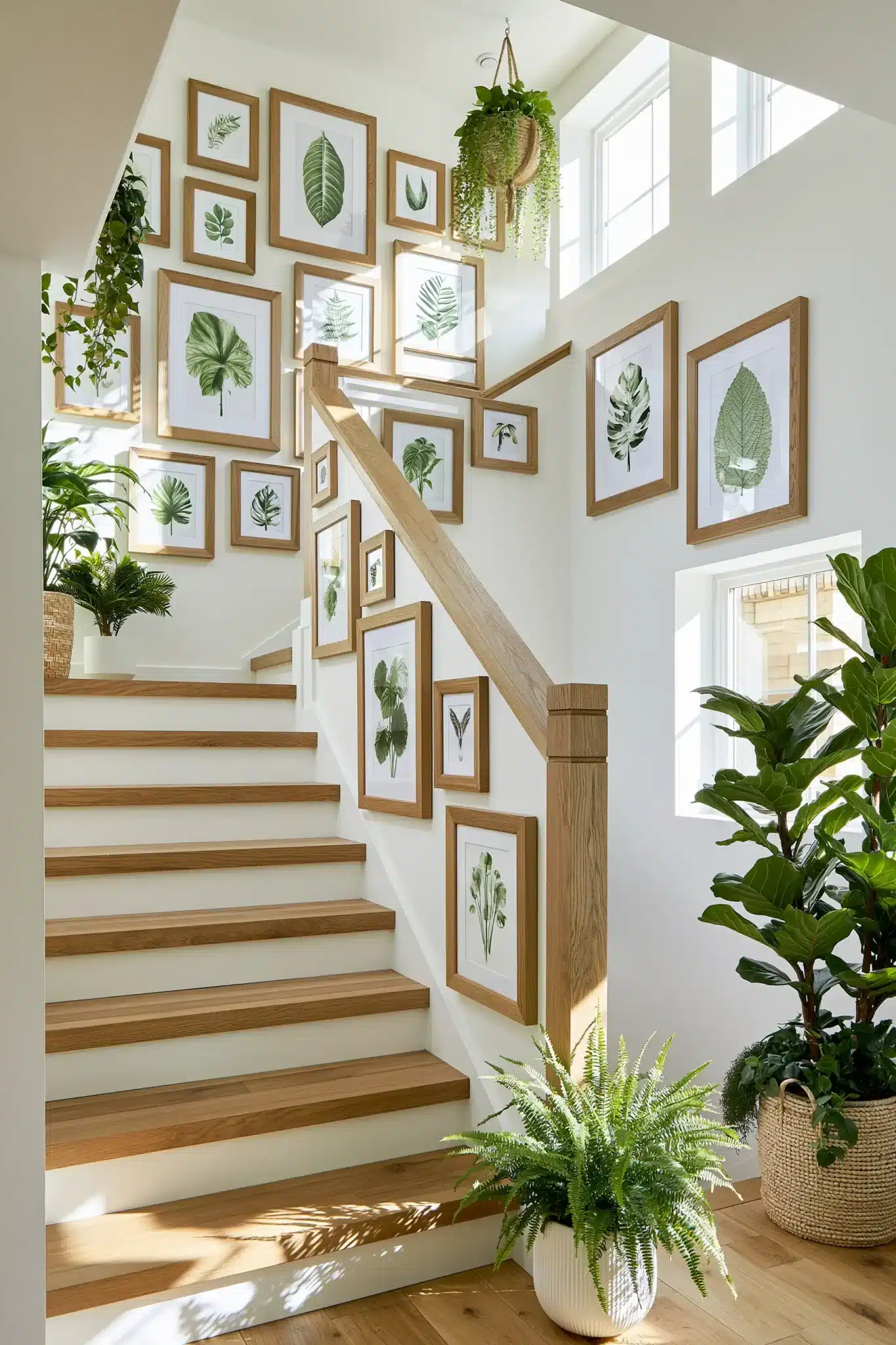 29 Staircase Wall Decor Ideas for a Climb That Feels Curated staircase wall decor
