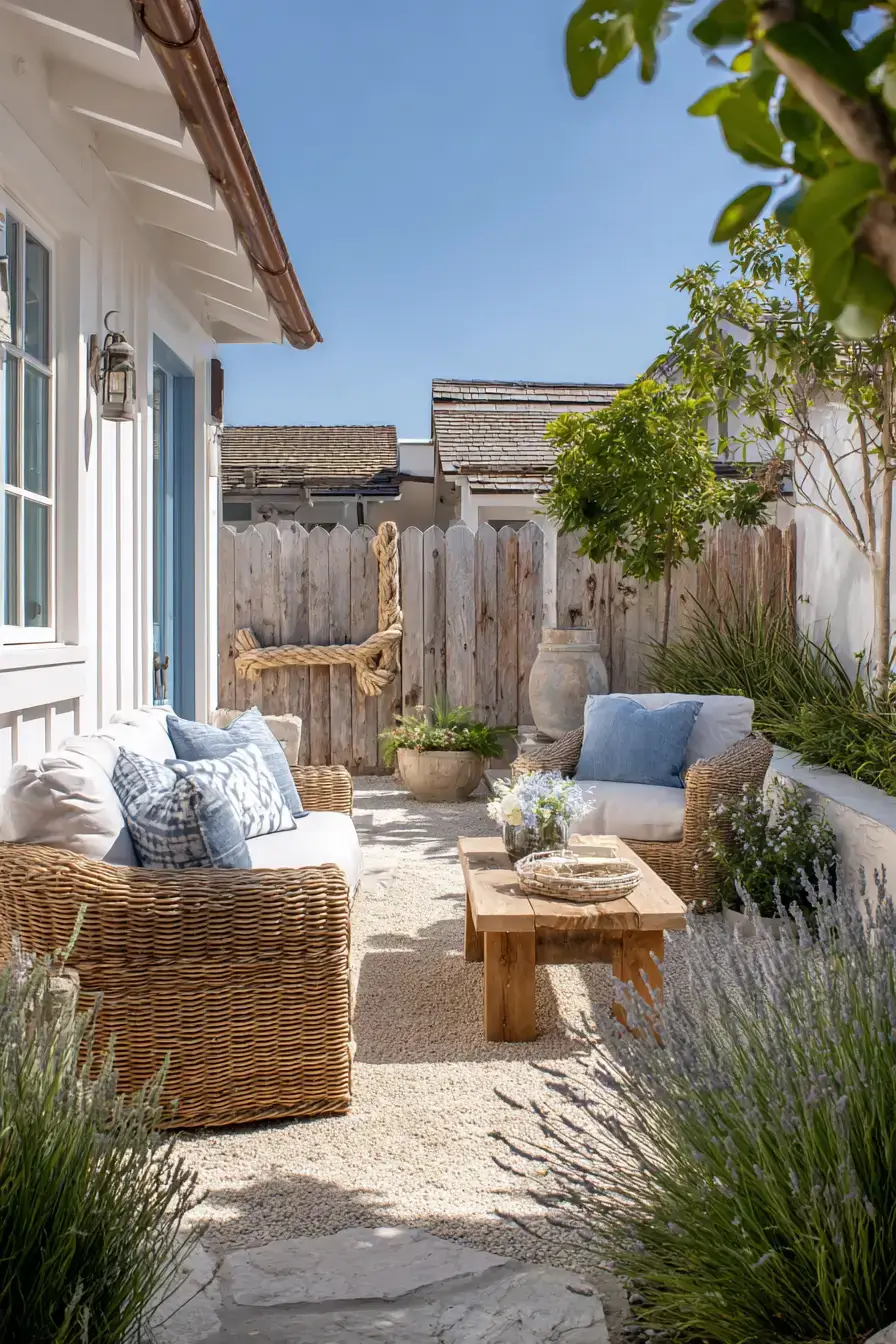 29 Yard Fence Decor Ideas with a Hanging Planter Row