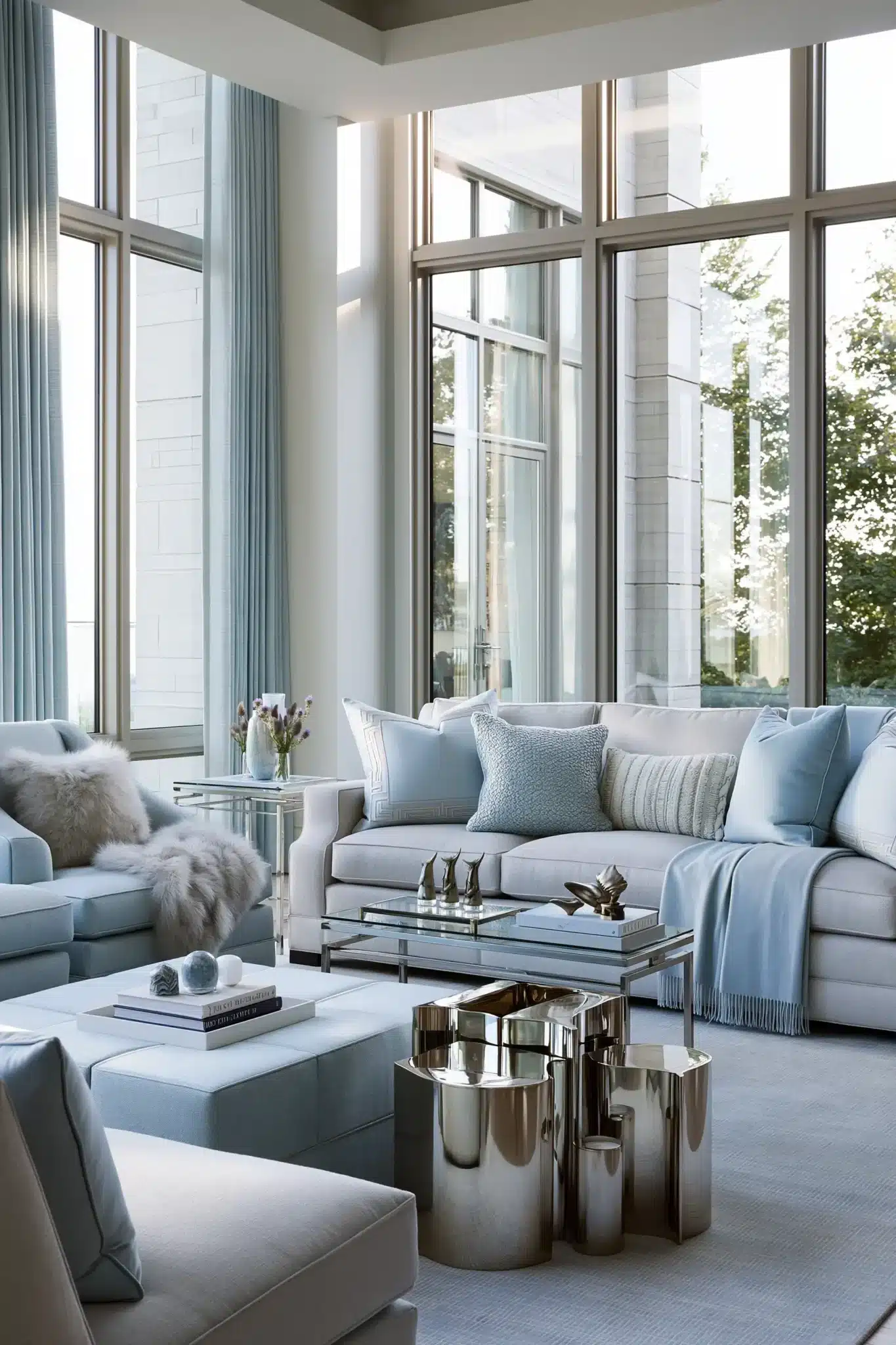 29 Light Blue and Grey Living Room Ideas for a Room That Feels Uncluttered light blue and grey living room