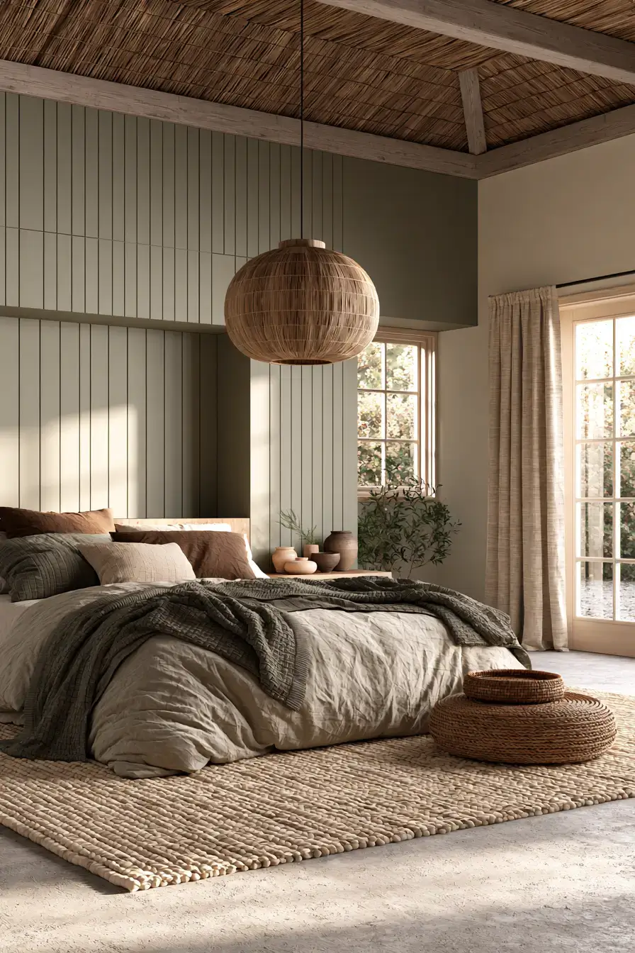 29 Japandi Style Bedroom Ideas with a Linen Platform Bed