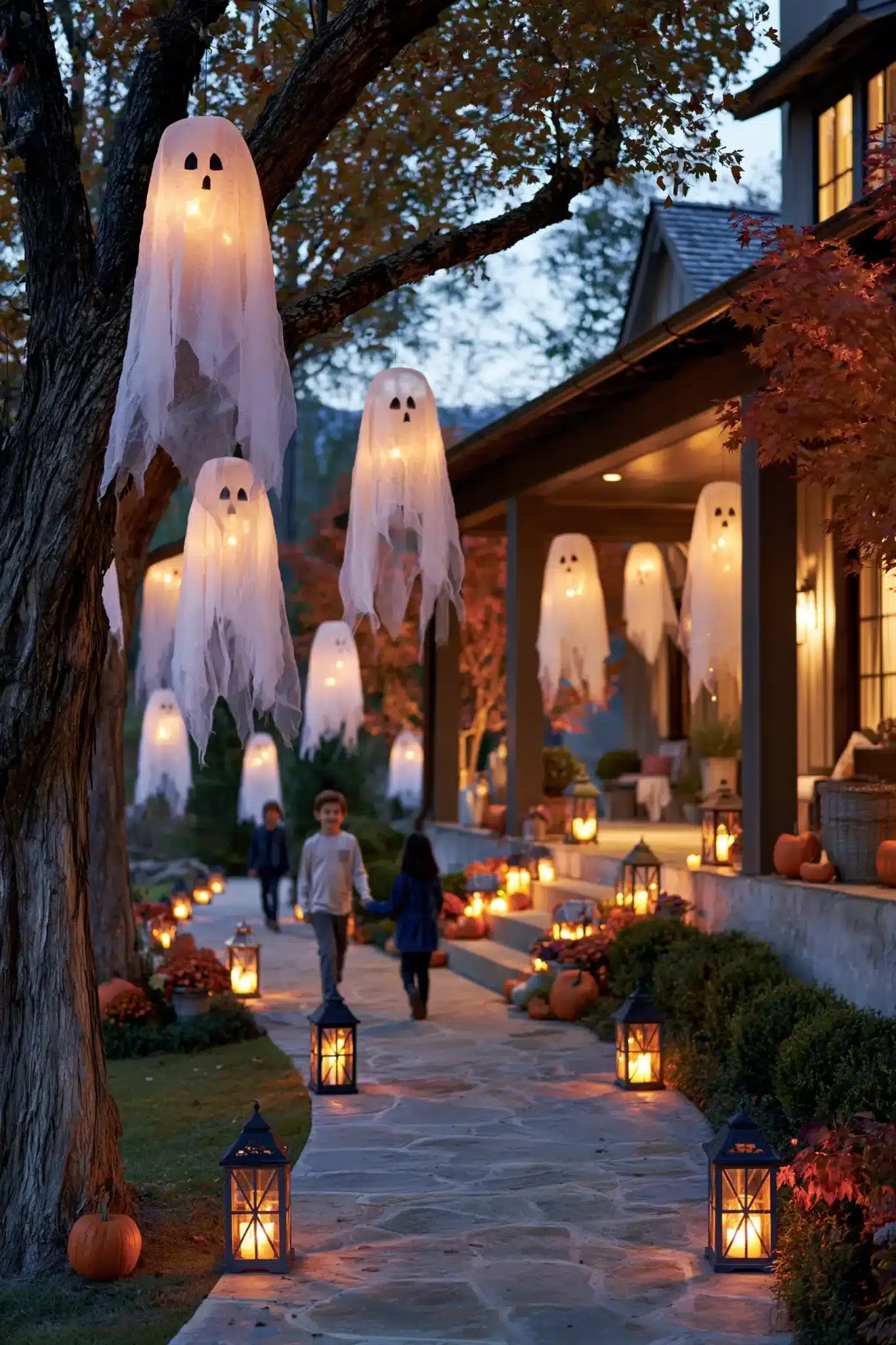 29 Outdoor Halloween Decor Ideas That Greet Trick-or-Treaters With Character outdoor halloween decor