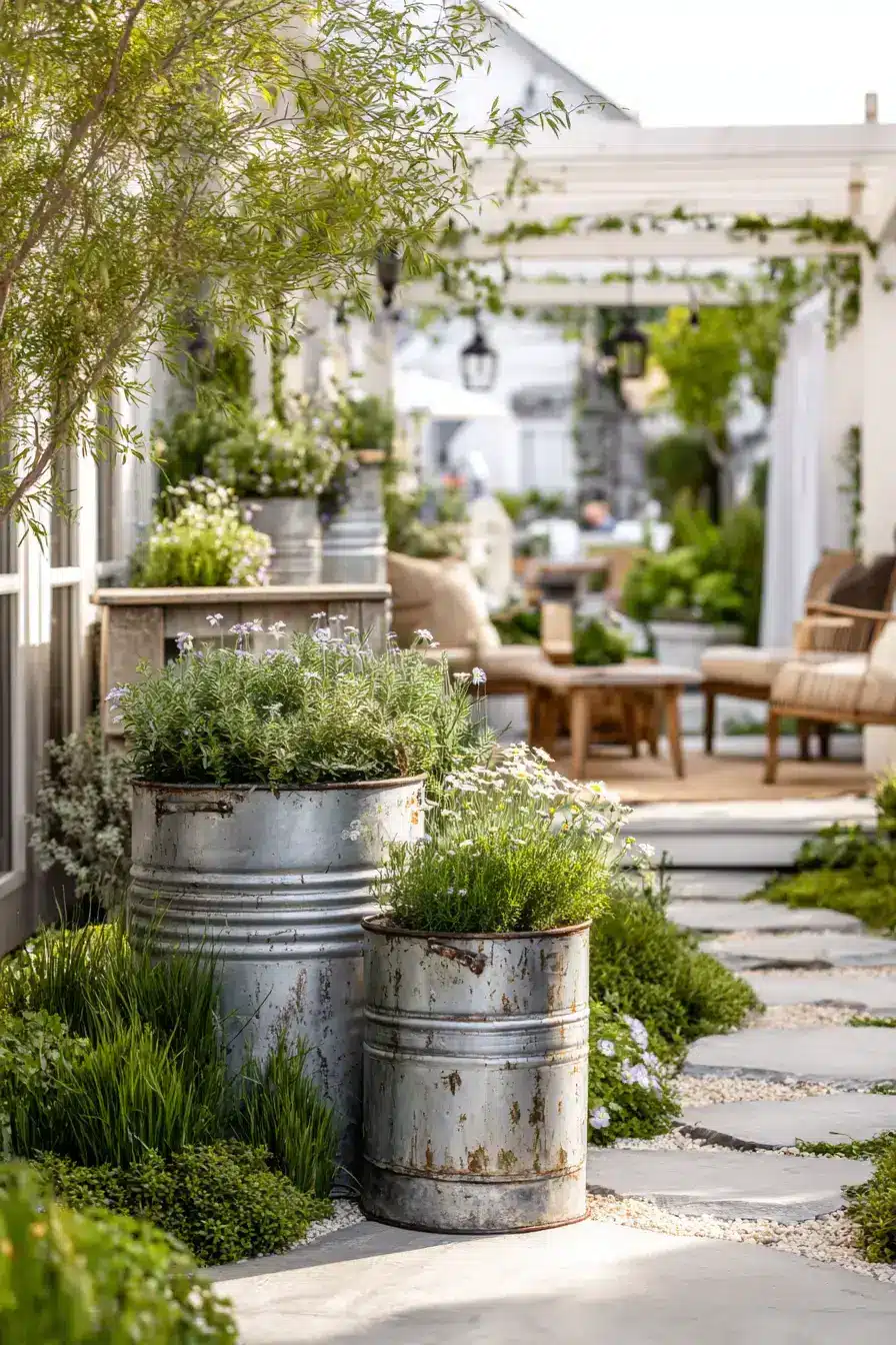 29 Vintage Milk Can Decor Ideas with a Front Porch Row