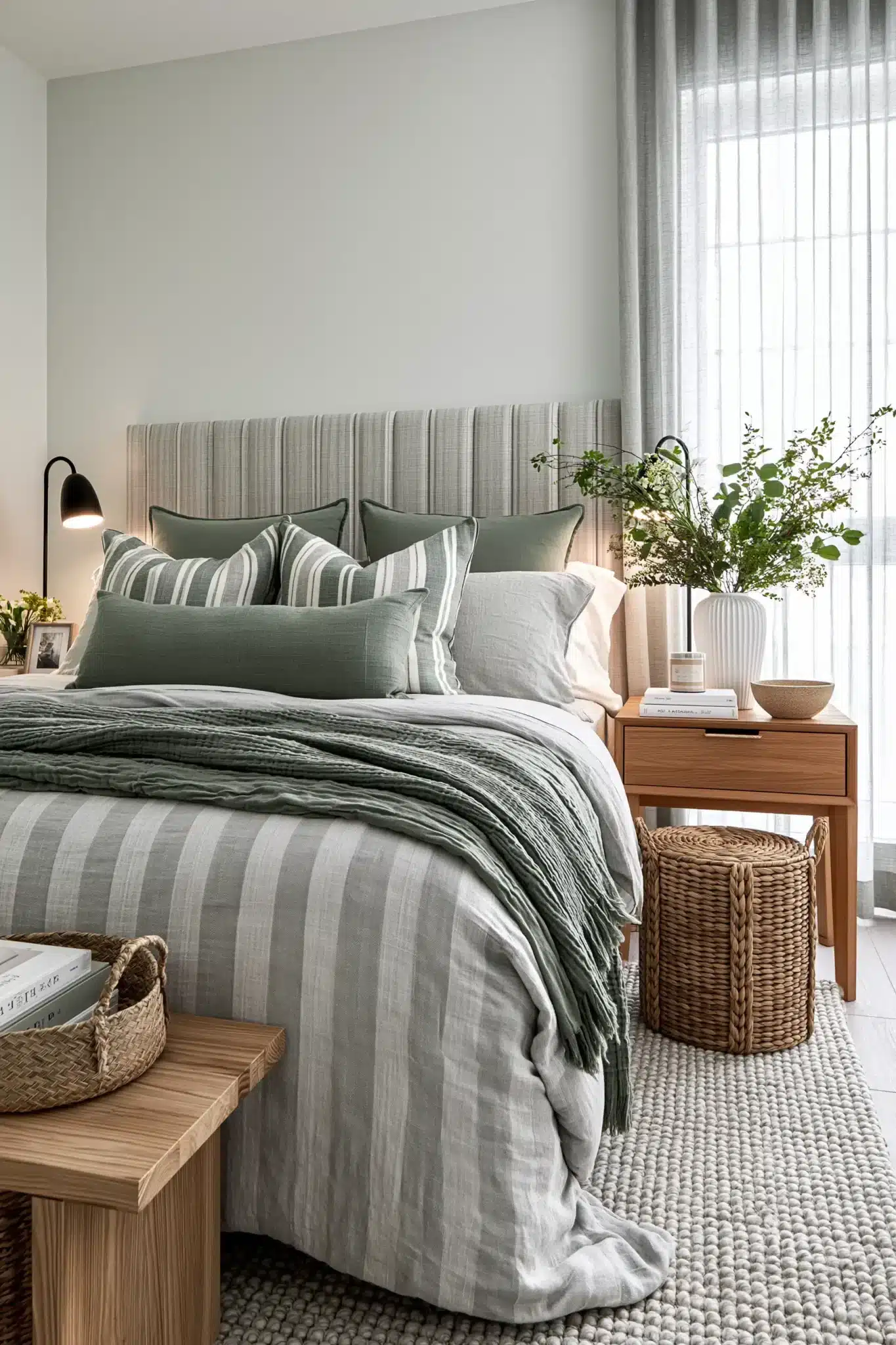 29 Sage Green and Grey Bedroom Ideas for a Space That Stays Soft sage green and grey bedroom