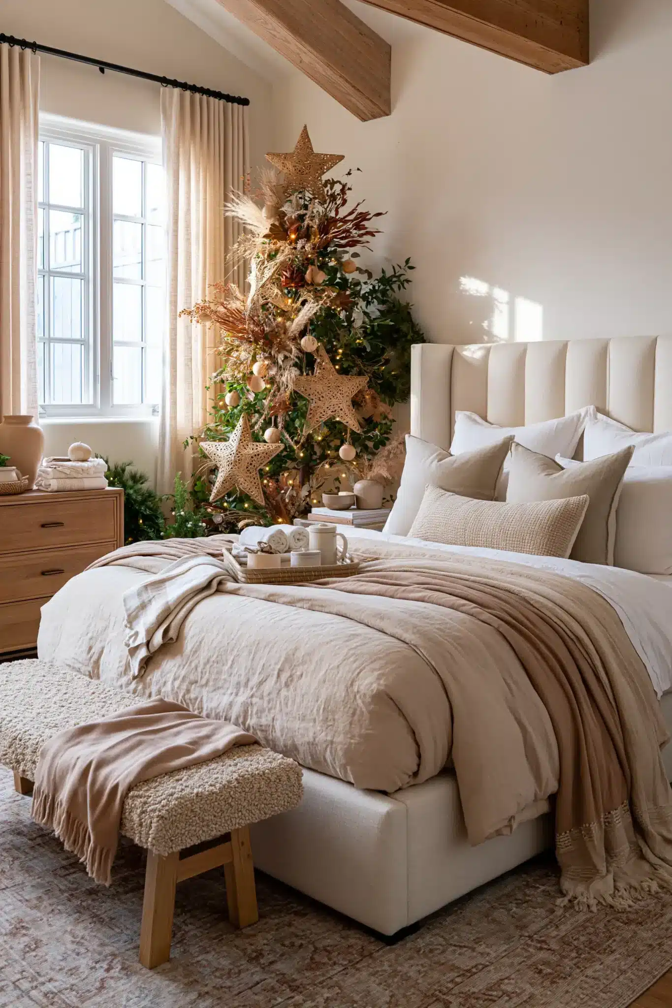 29 Boho Christmas Decor Ideas That Mix the Handmade and the Worn boho christmas decor