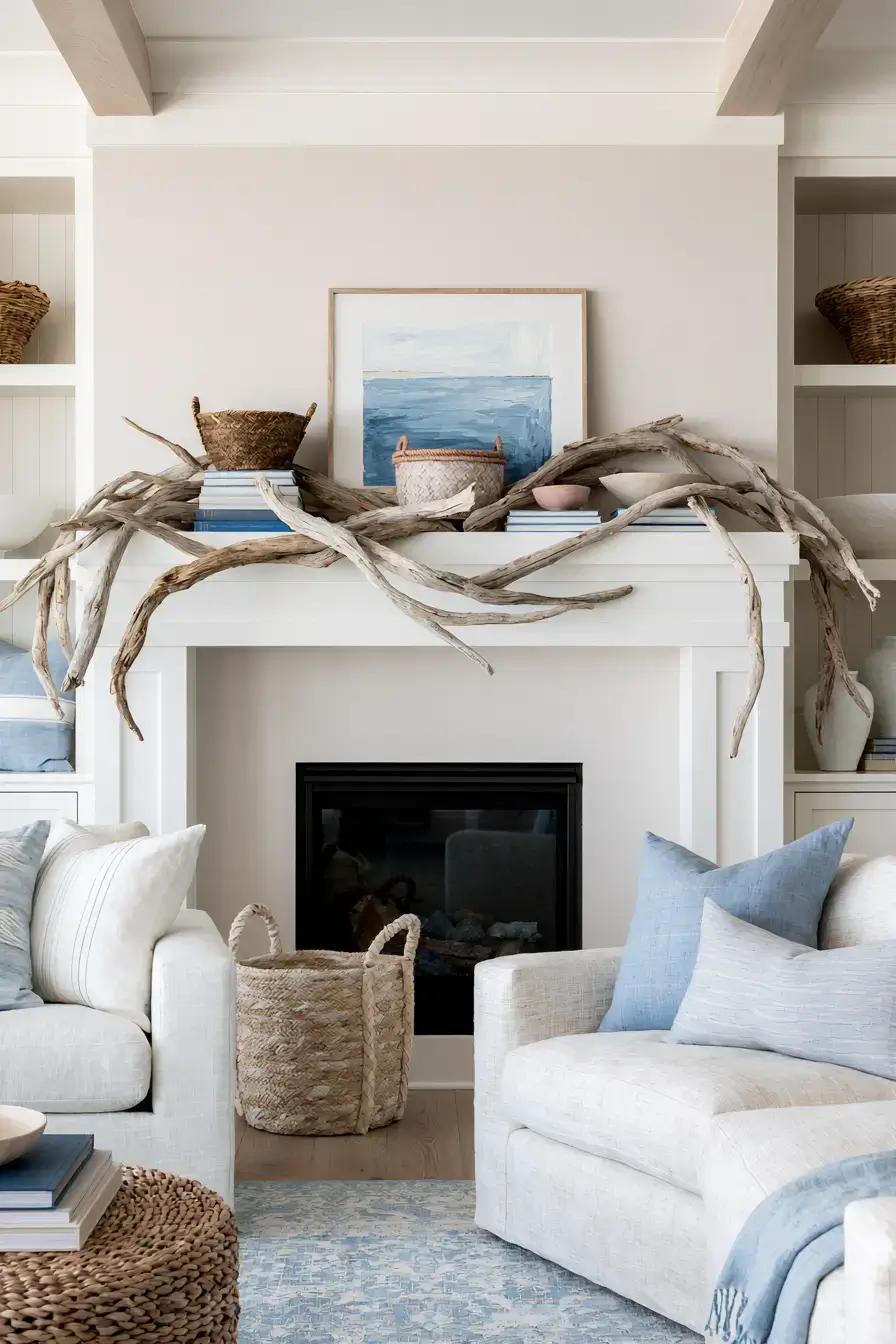 29 Driftwood Decor Ideas with a Weathered Wall Shelf