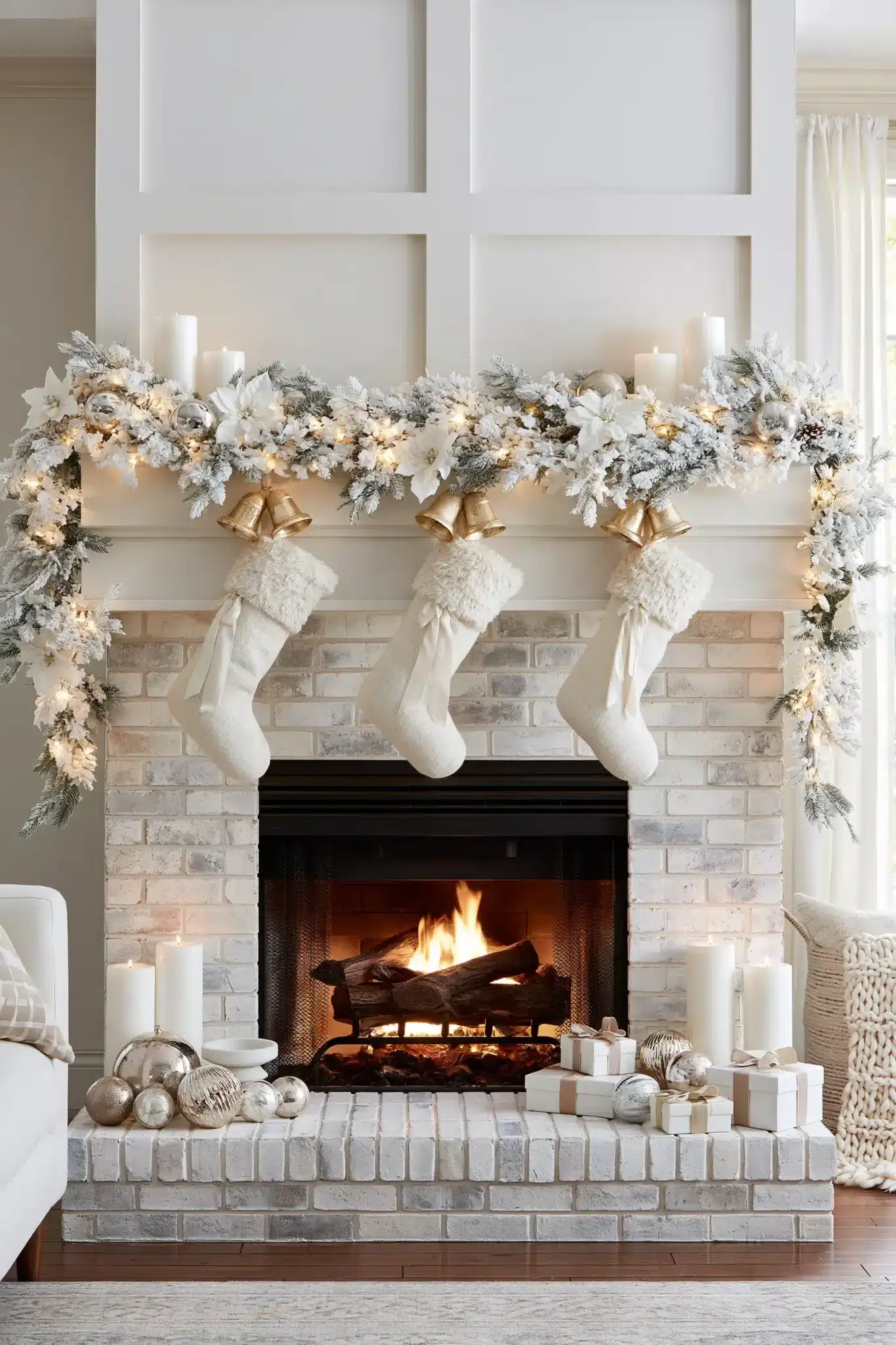 29 White and Gold Christmas Decor Ideas That Feel Calm and a Little Special white and gold christmas decor