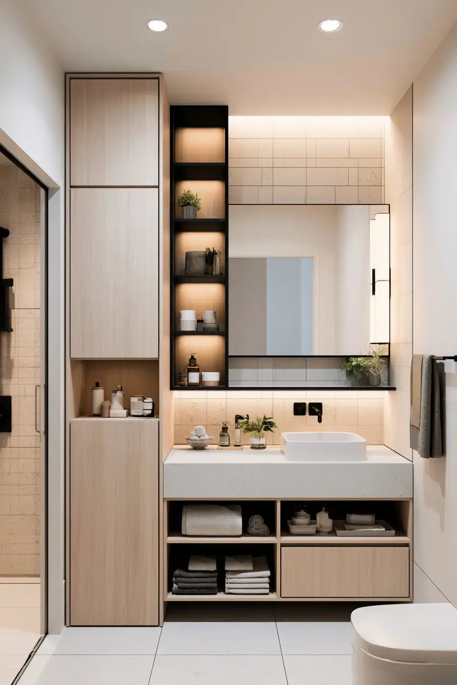 29 Japandi Style Bathroom Ideas with a Wooden Soaking Tub 29 Japandi Style Bathroom Ideas with a Wooden Soaking Tub