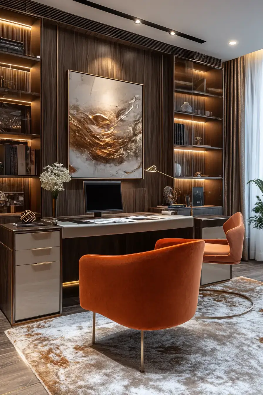 29 Study Desk Decor Ideas with a Cork Board and a Warm Lamp study desk decor