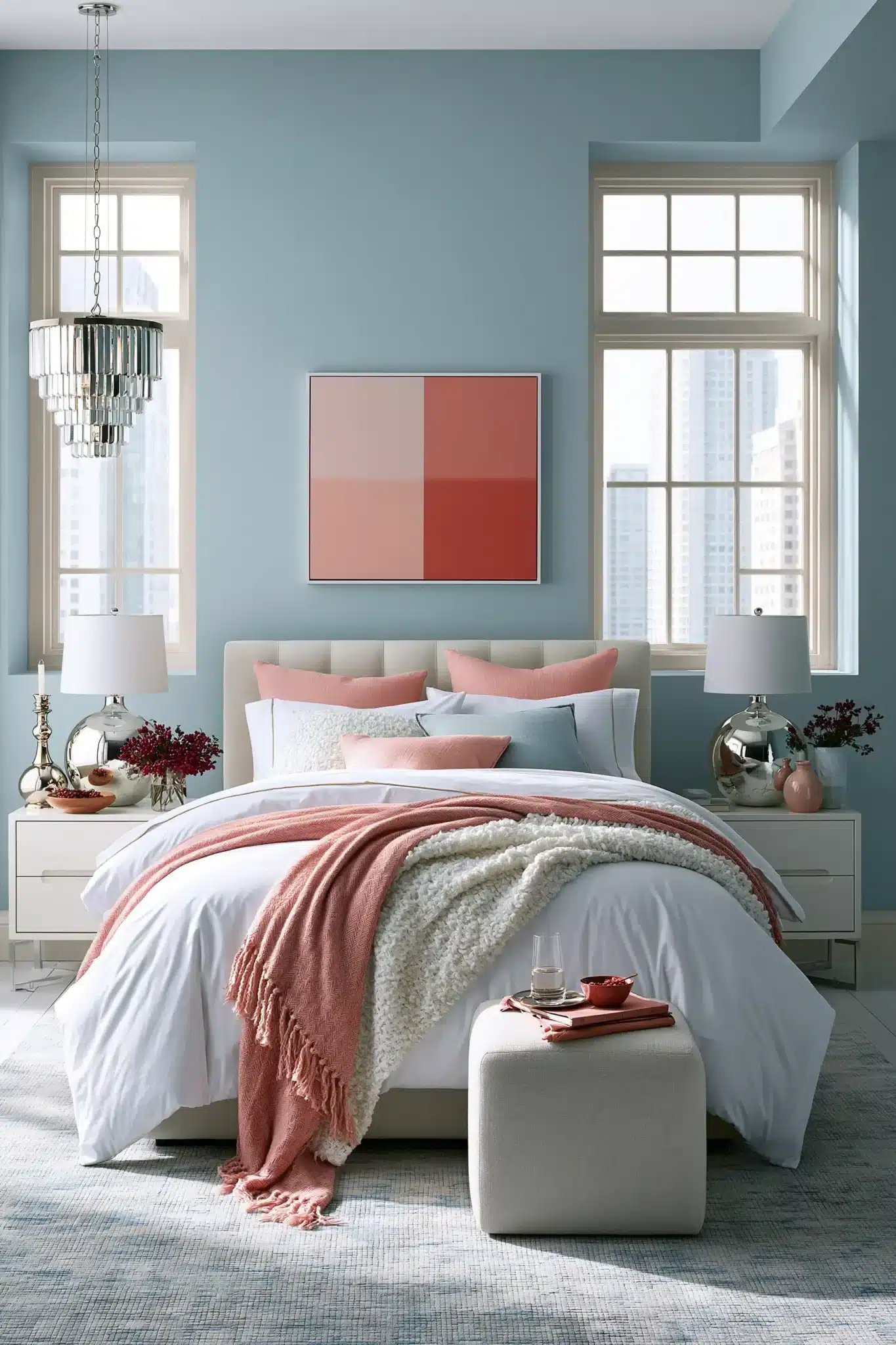 29 Light Blue and Pink Bedroom Ideas for a Space That Stays Airy light blue and pink bedroom