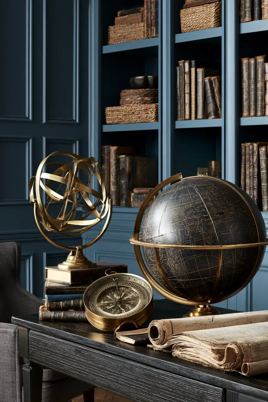 29 Vintage Nautical Decor Ideas with an Old Brass Telescope
