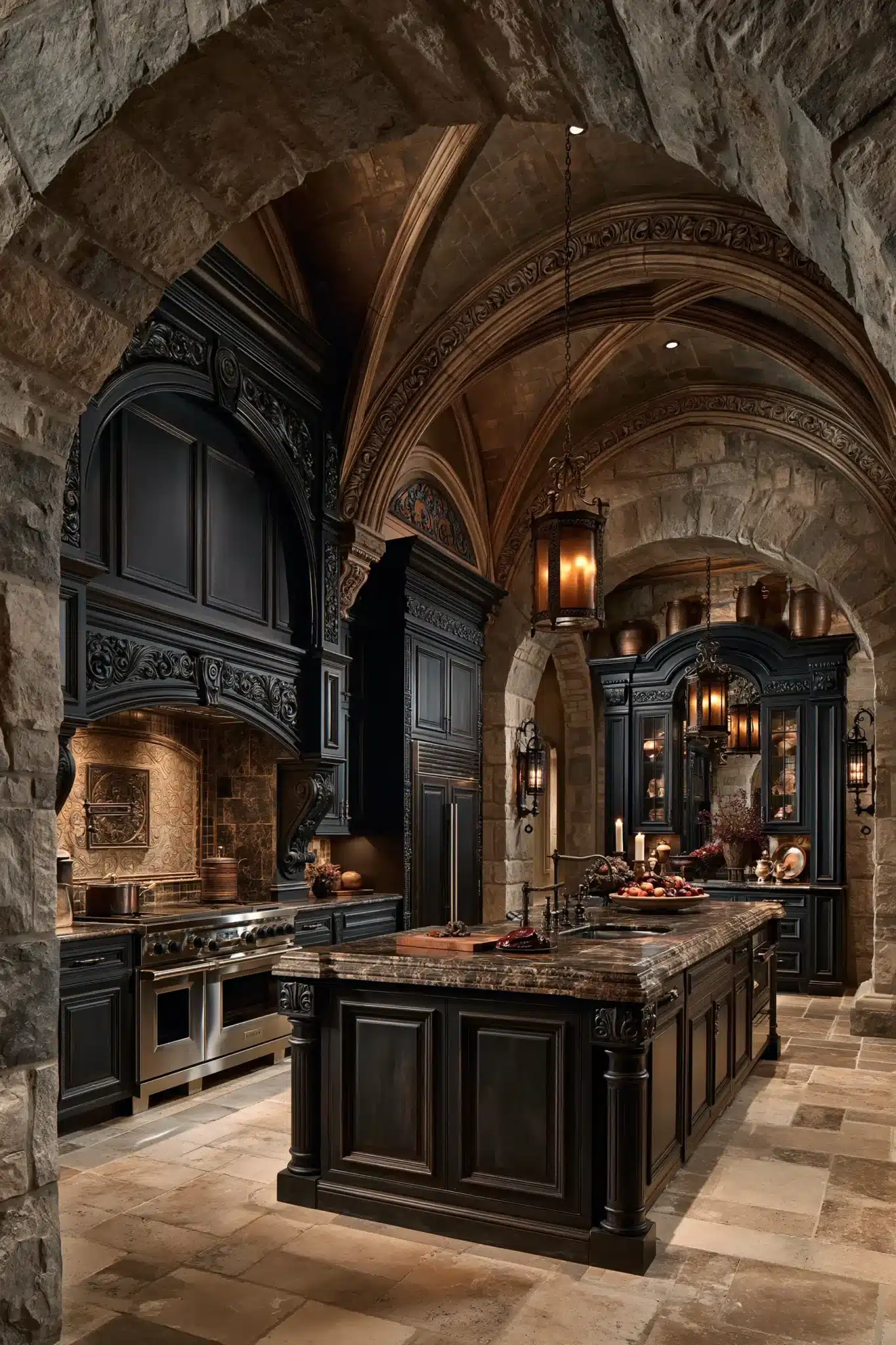 29 Gothic Kitchen Ideas for a Cook Space With a Moody Edge gothic kitchen