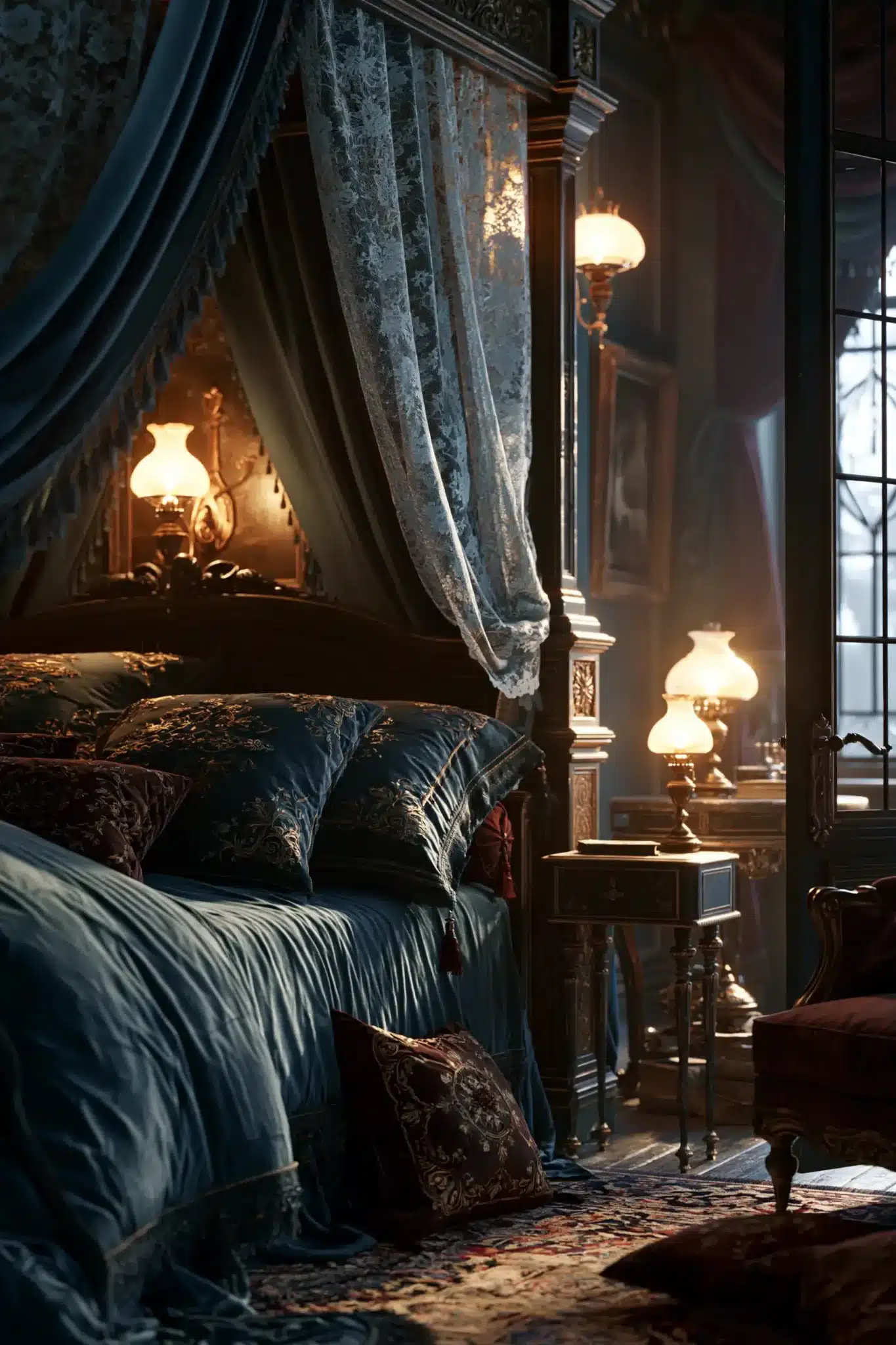 29 Victorian Gothic Decor Ideas for a Study With Pattern and Depth victorian gothic decor