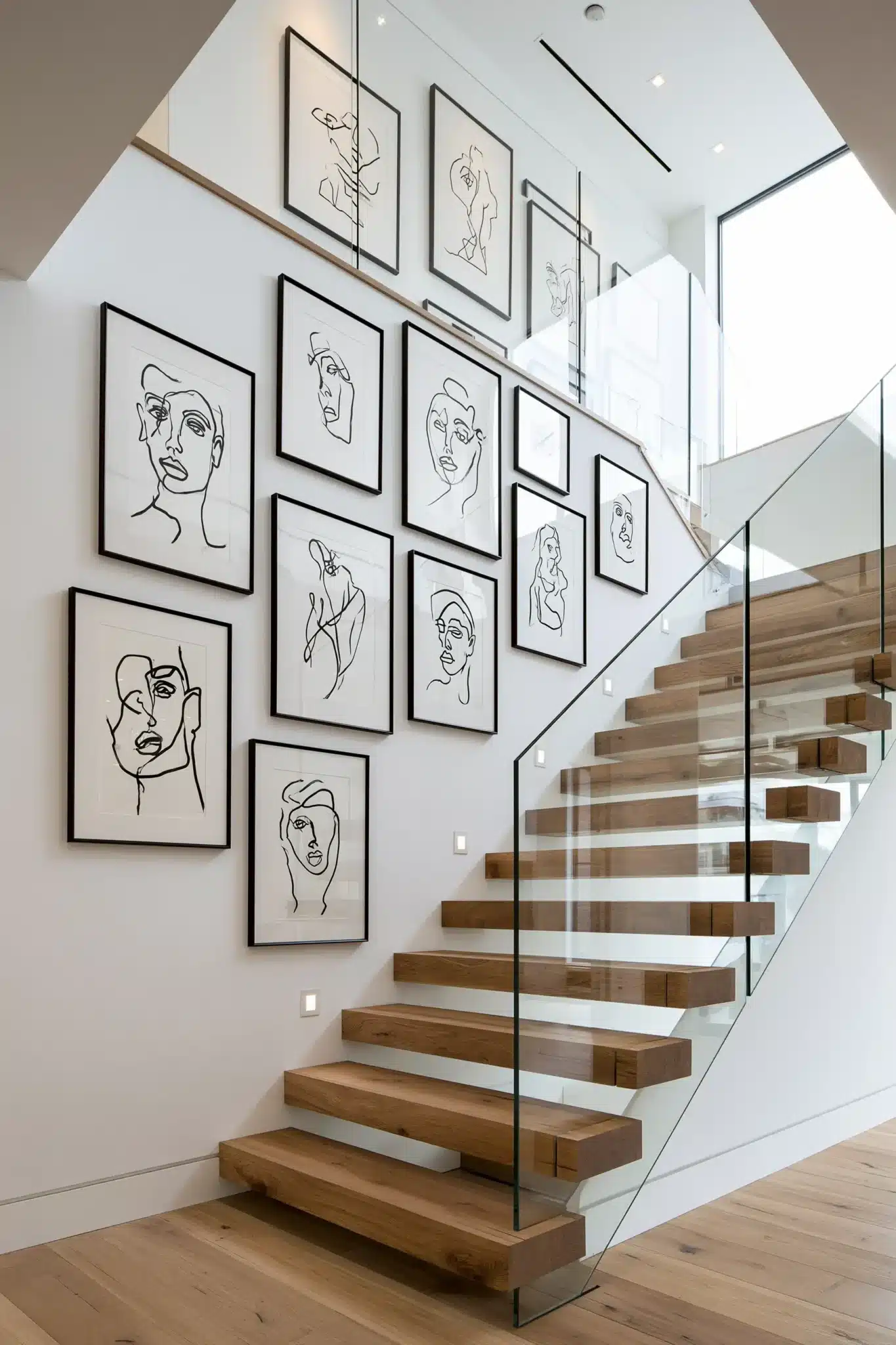 29 Staircase Wall Decor Ideas for a Climb That Feels Curated staircase wall decor