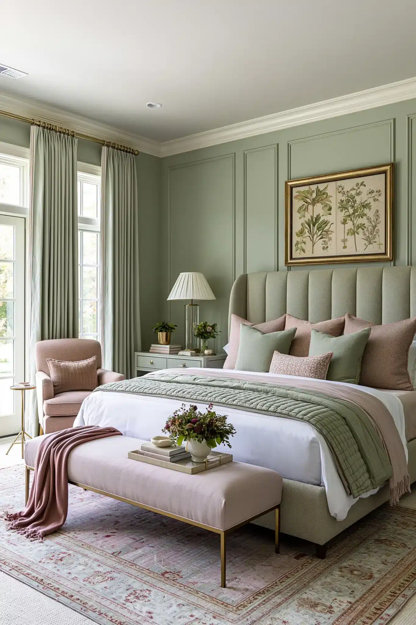 29 Sage Green and Blush Bedroom Ideas for a Room That Feels Gentle sage green and blush bedroom