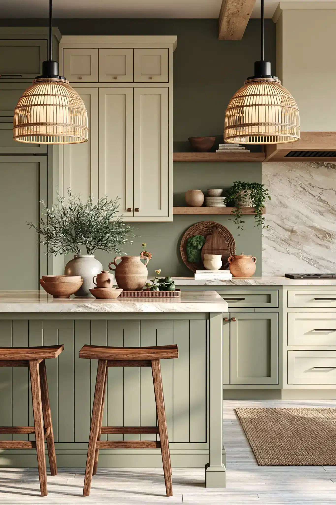 29 Sage Green and Cream Kitchen Ideas for a Room That Feels Like Home sage green and cream kitchen