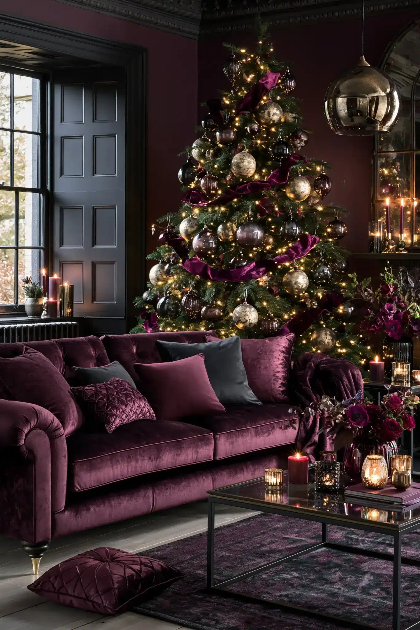 29 Moody Christmas Decor Ideas That Turn Long Evenings Into the Point moody christmas decor