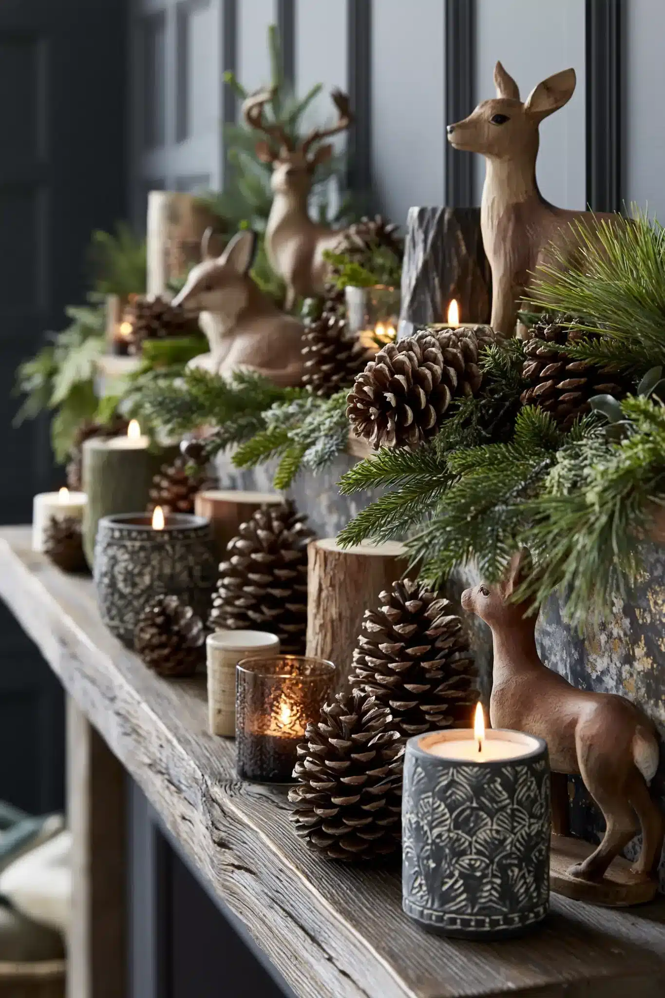 29 Christmas Mantle Decor Ideas for a Hearth That Does Not Compete With the Tree christmas mantle decor