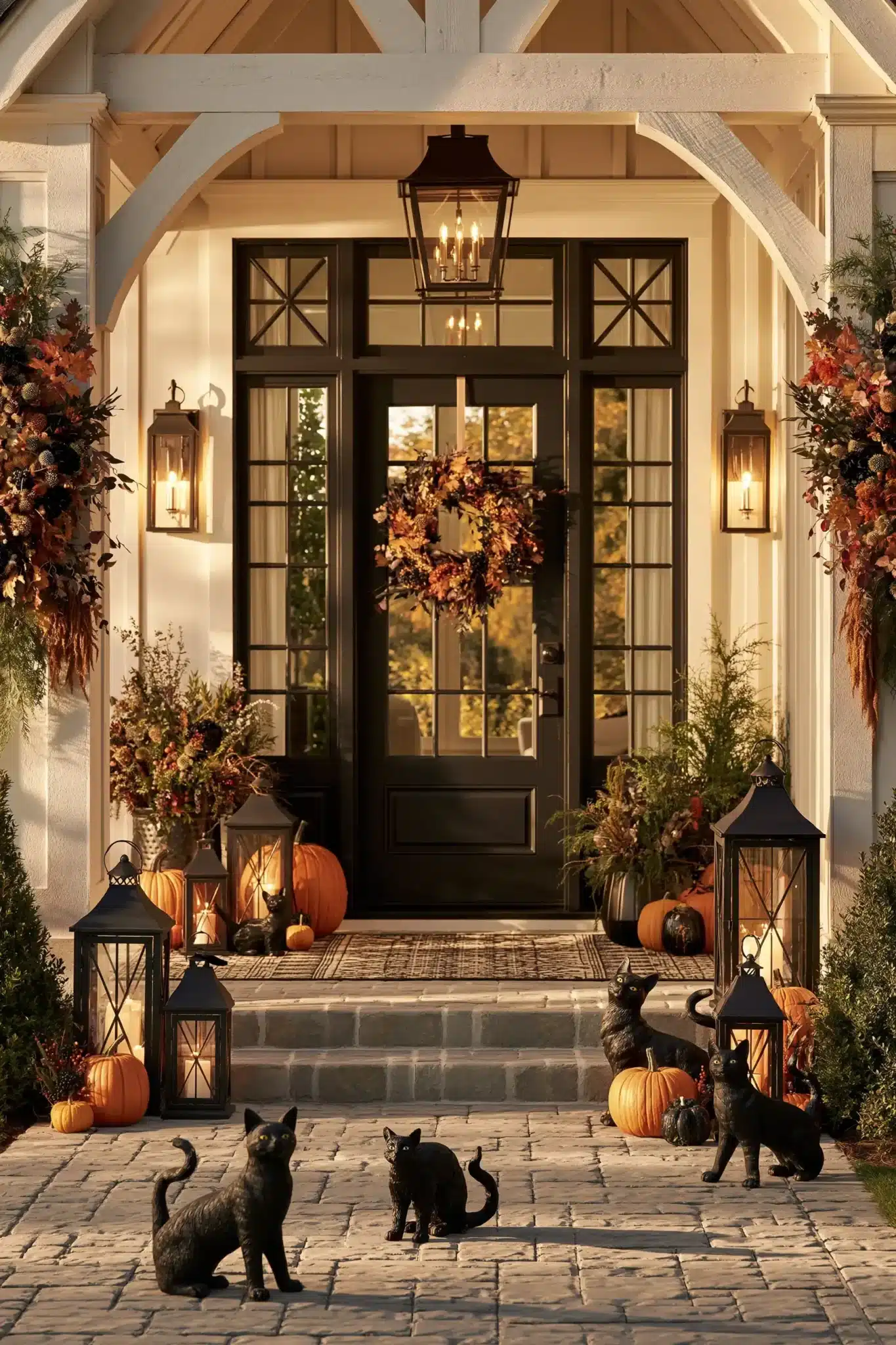 29 Outdoor Halloween Decor Ideas That Greet Trick-or-Treaters With Character outdoor halloween decor
