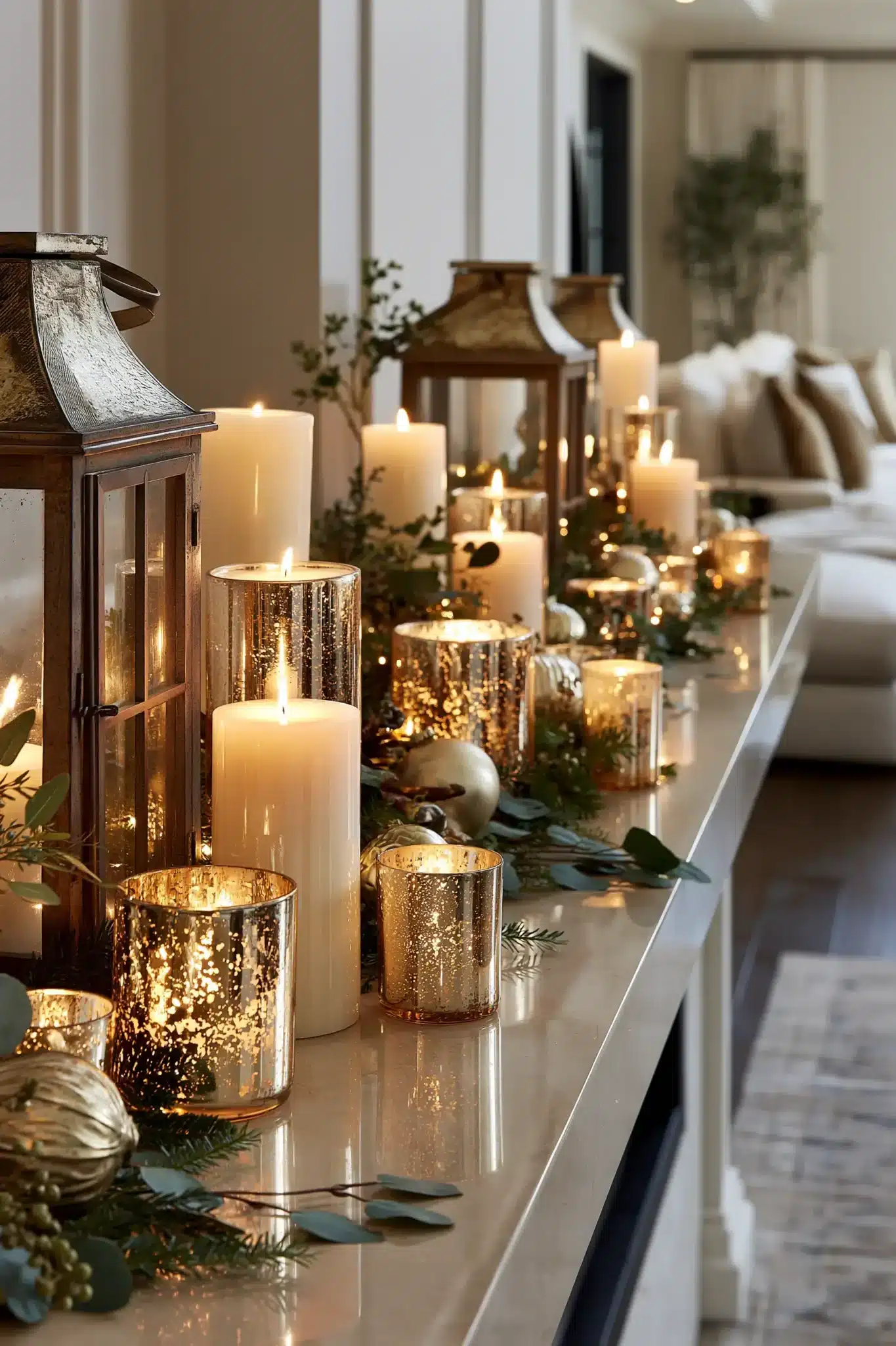 29 Christmas Mantle Decor Ideas for a Hearth That Does Not Compete With the Tree christmas mantle decor