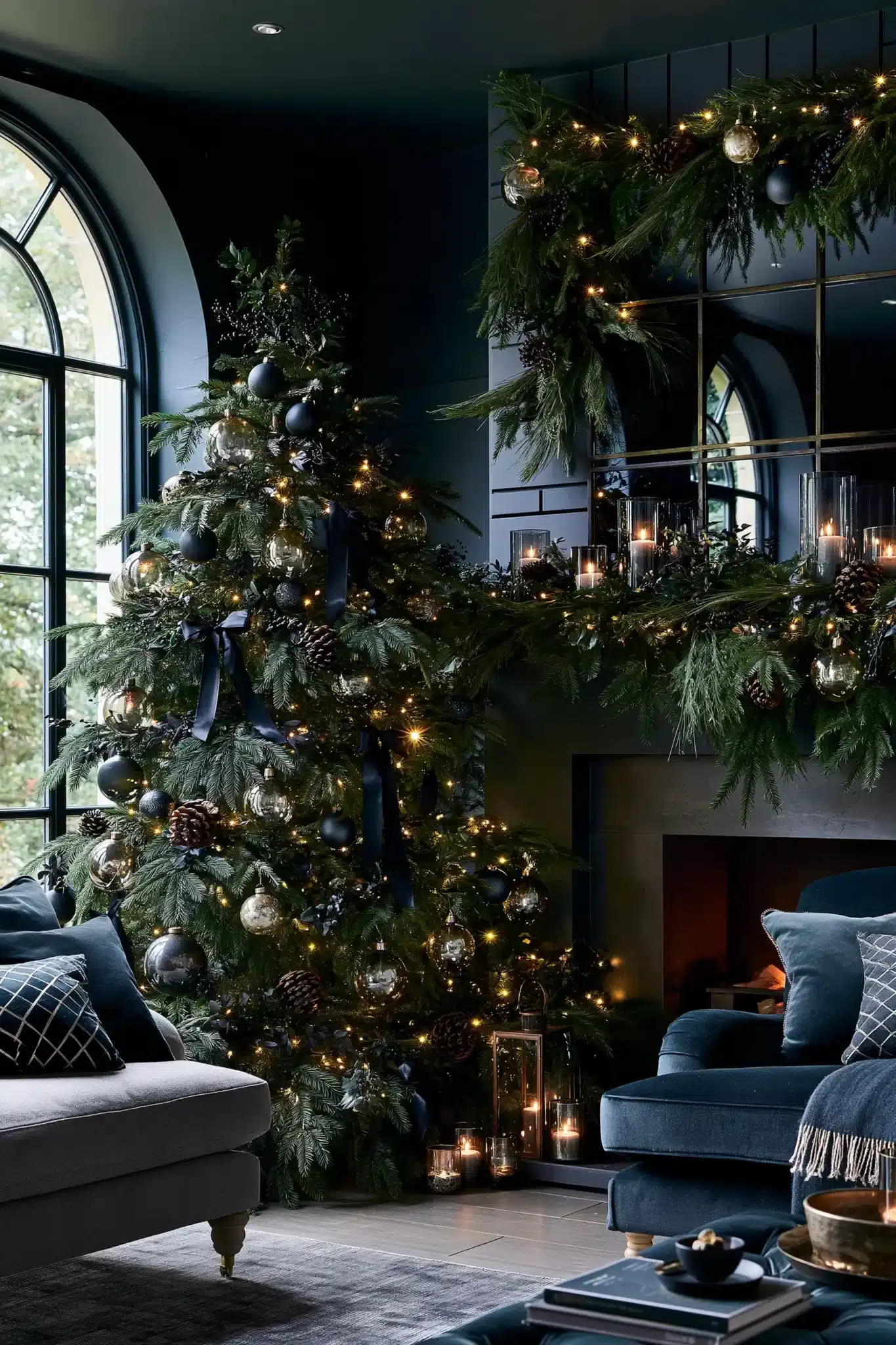 29 Moody Christmas Decor Ideas That Turn Long Evenings Into the Point moody christmas decor