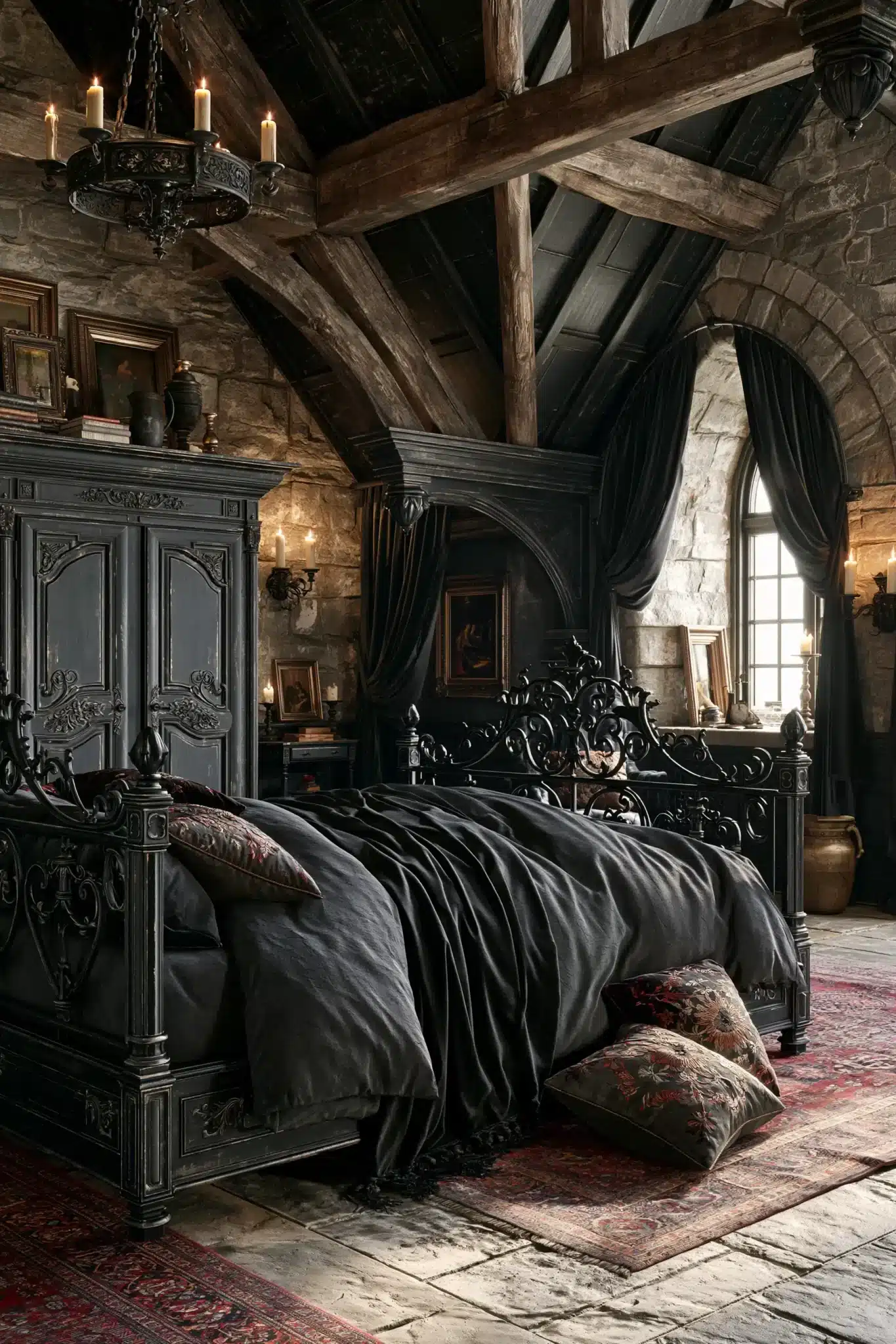 29 Gothic Bedroom Ideas for a Space That Feels Quiet, Not Creepy gothic bedroom